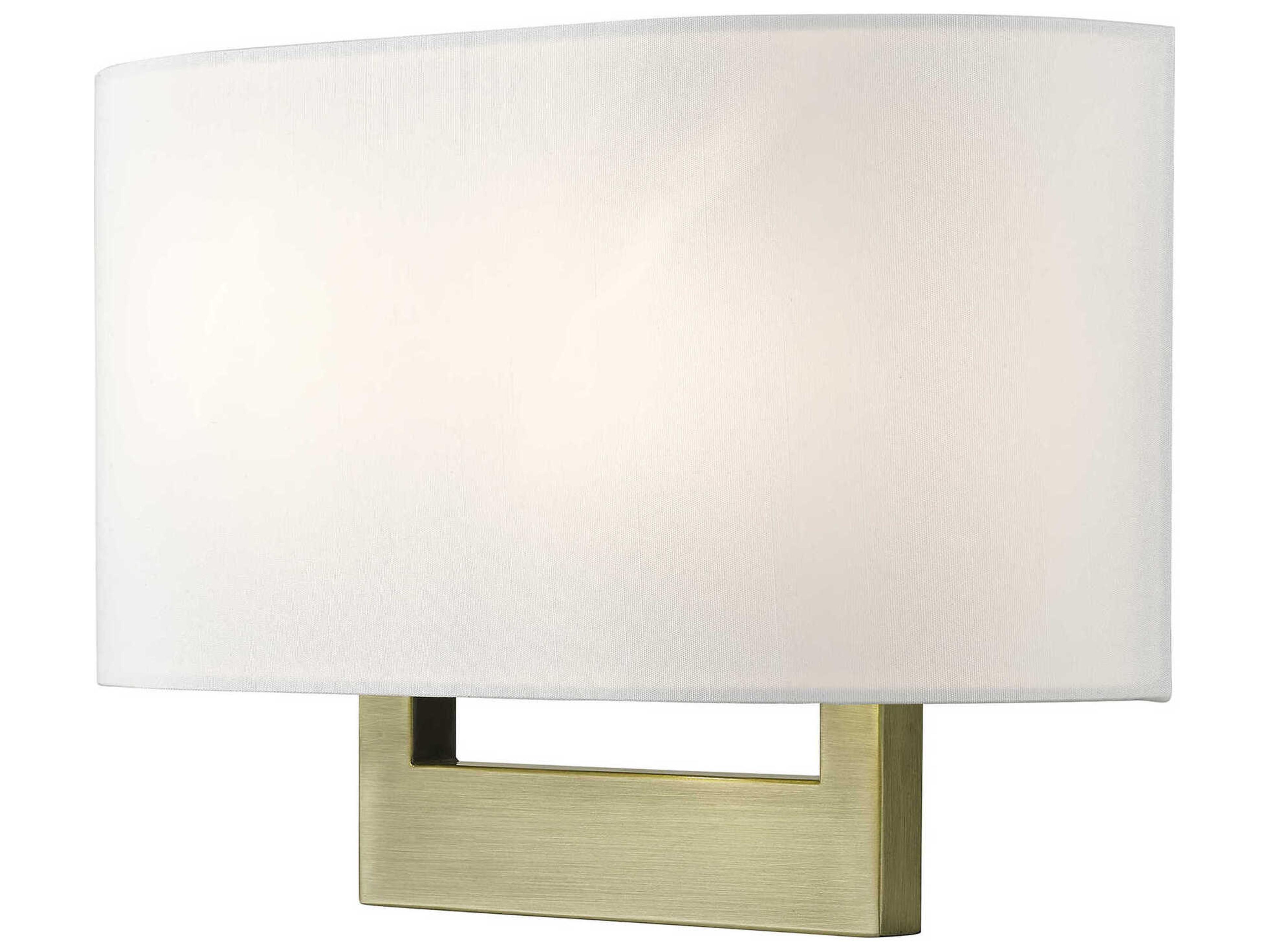 Livex Lighting 2-Light Antique Brass Wall Sconce