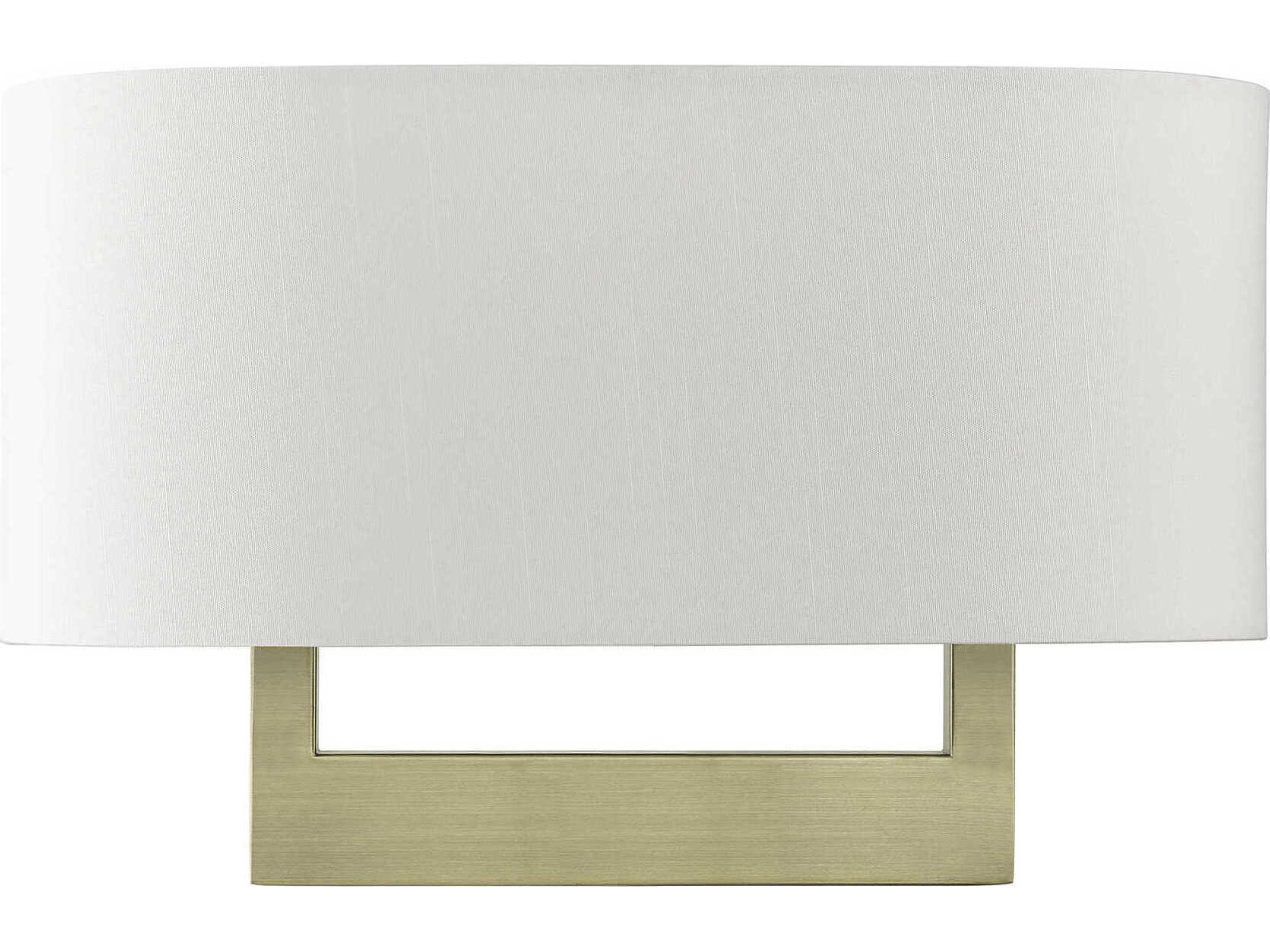 Livex Lighting 2-Light Antique Brass Wall Sconce