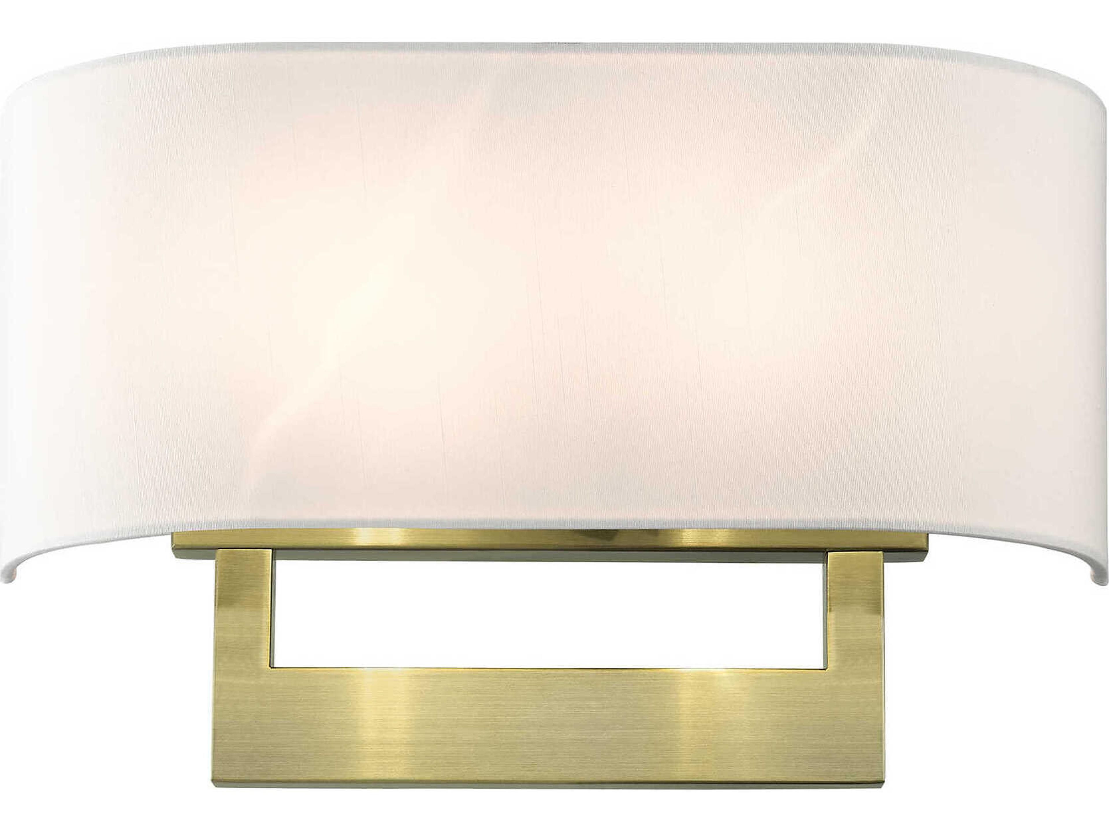 Livex Lighting 2-Light Antique Brass Wall Sconce