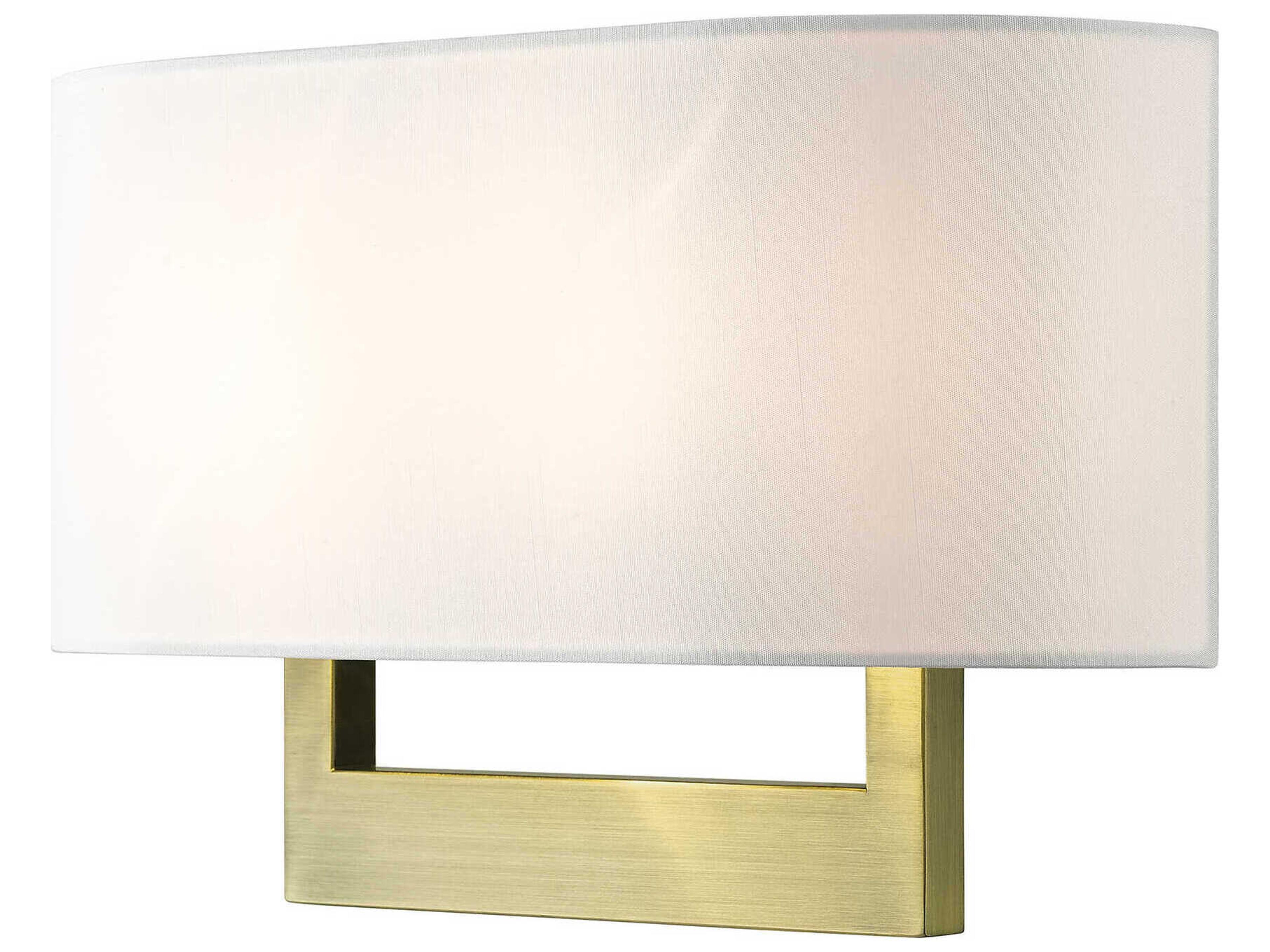 Livex Lighting 2-Light Antique Brass Wall Sconce