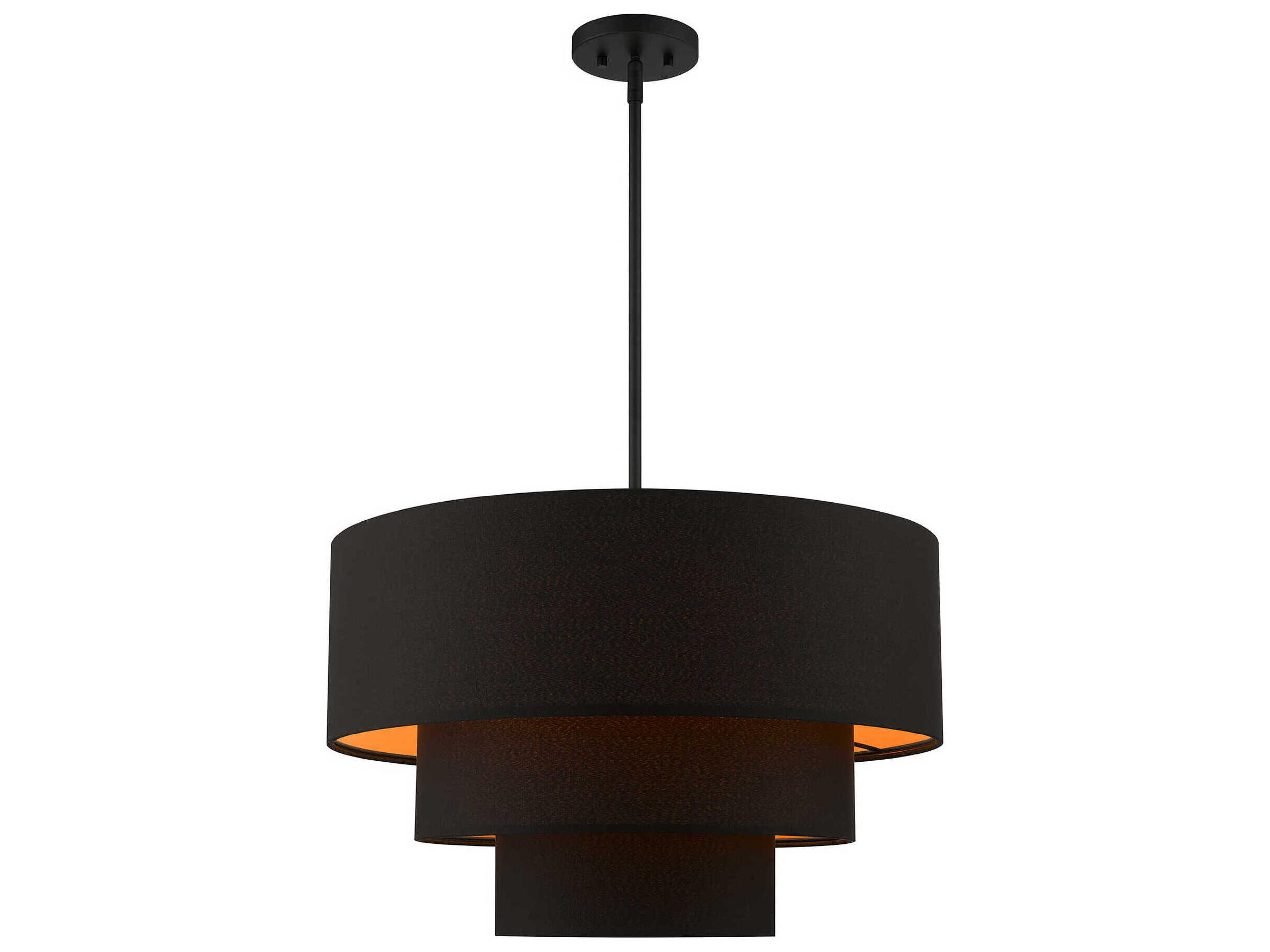 Sentosa 4-Light Black Tiered Pendant