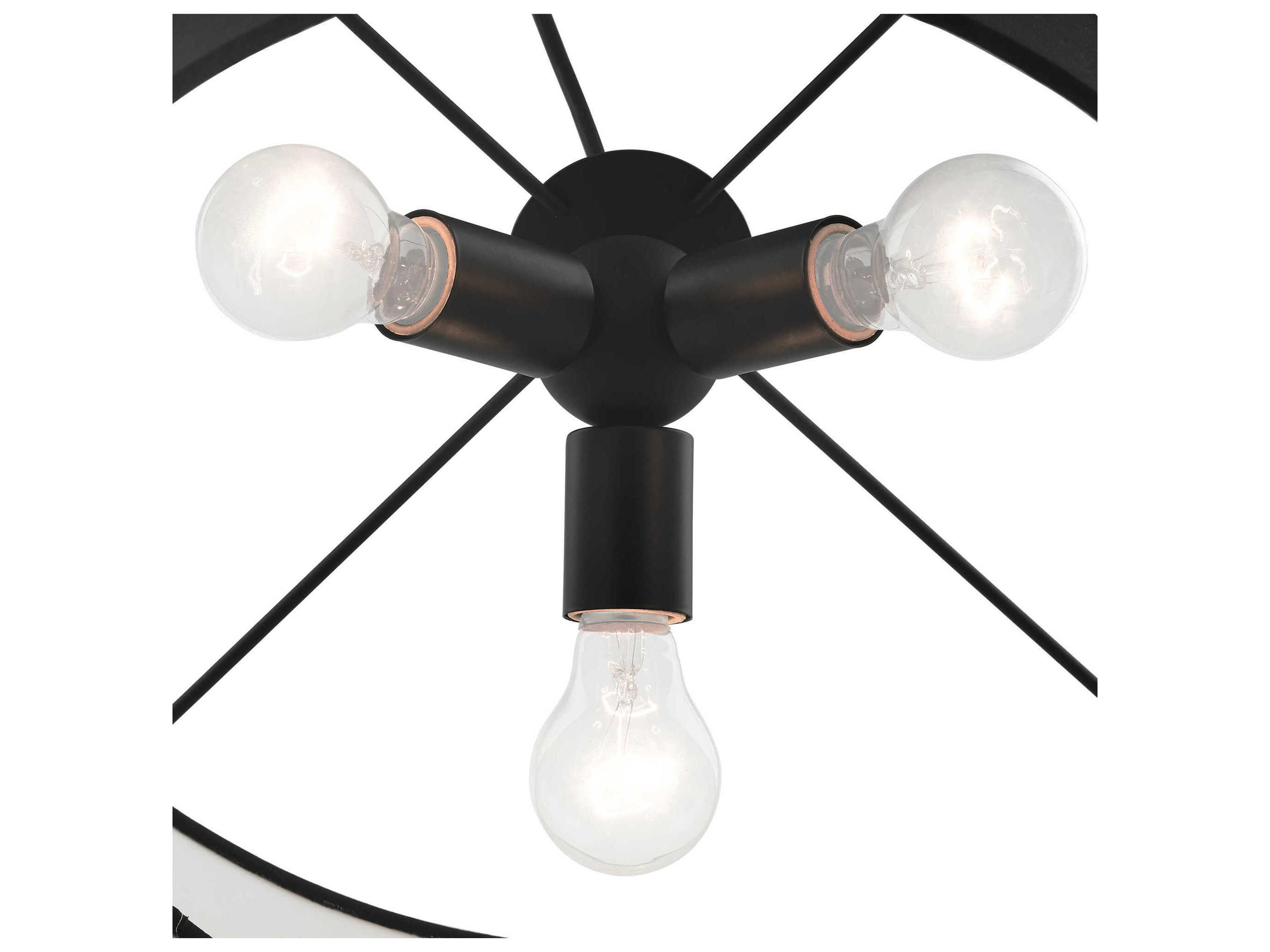 Livex Lighting Bainbridge Black 3 - Light Pendant