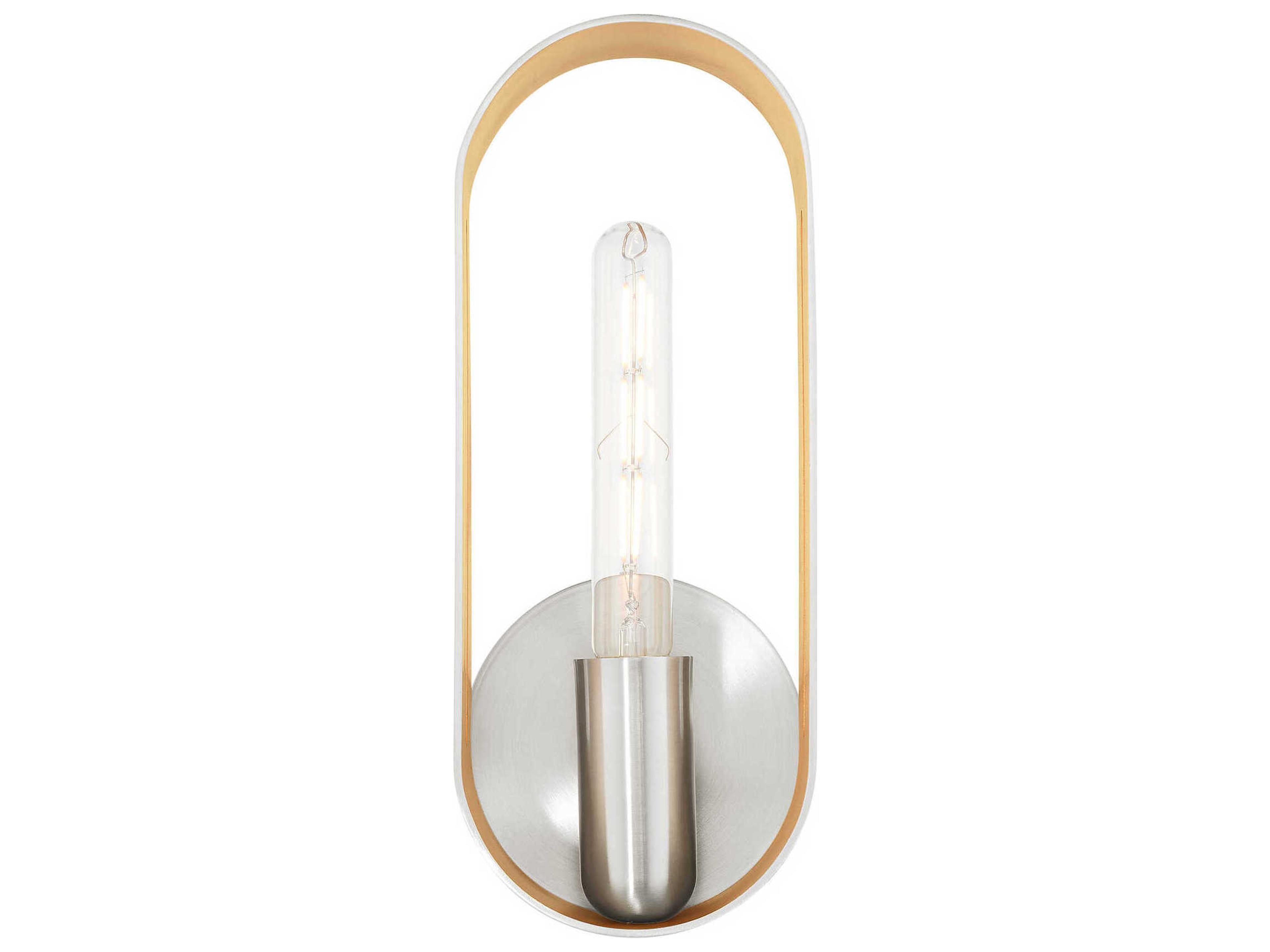 Ravena 1-Light Brushed Nickel Wall Sconce