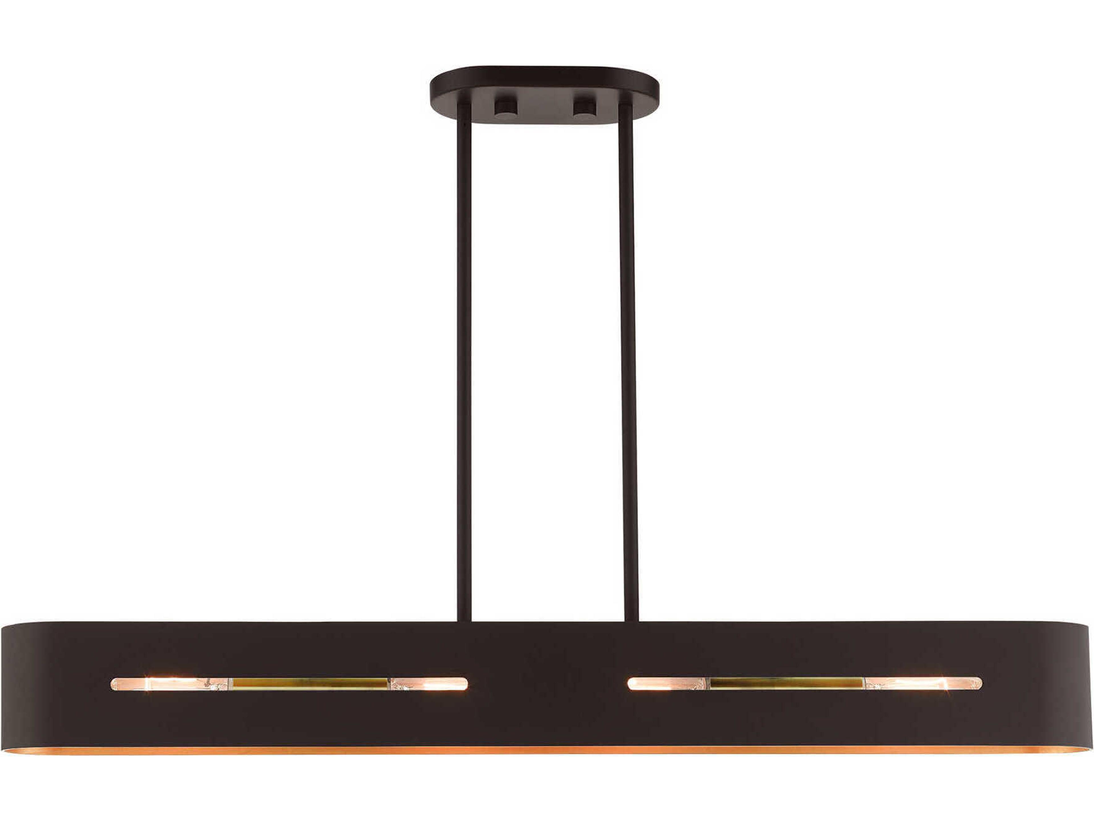 Ravena 4-Light Bronze Antique Brass Island Pendant