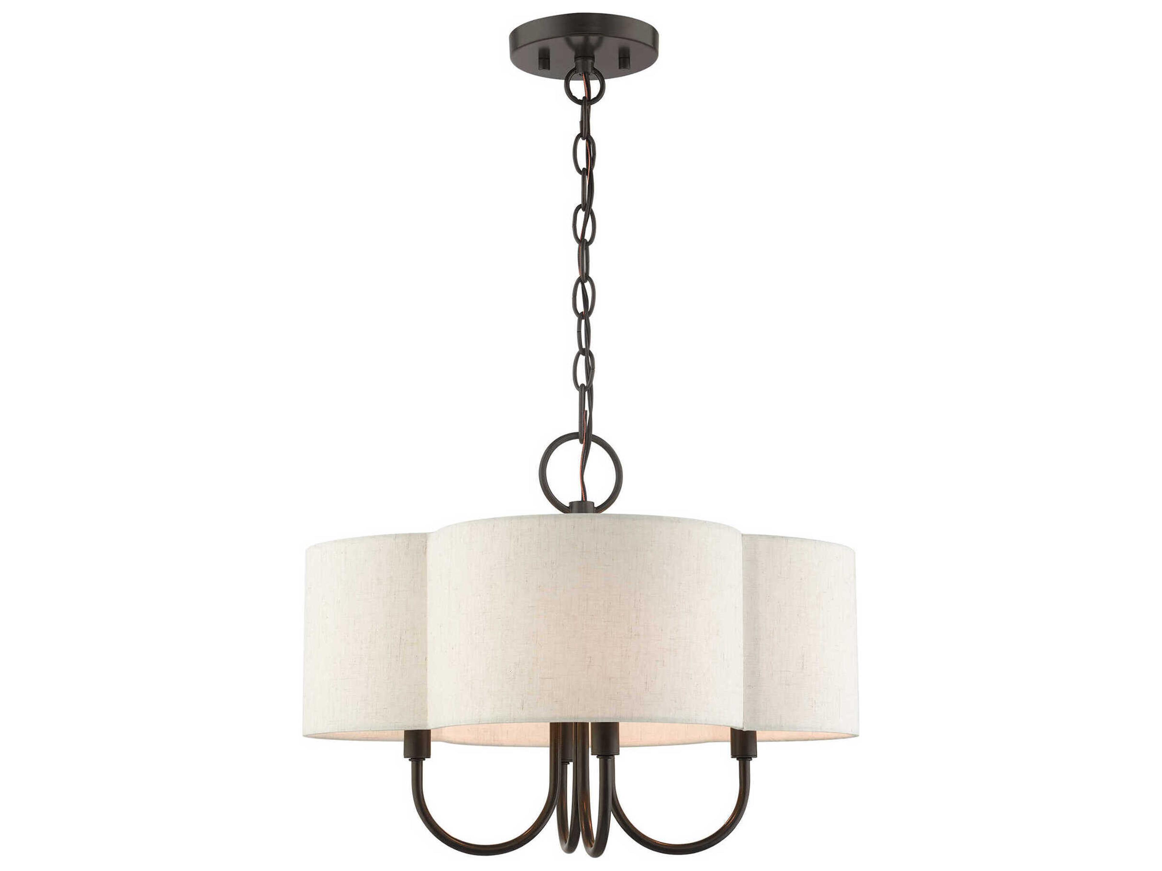 Solstice 4-Light English Bronze Candelabra Chandelier