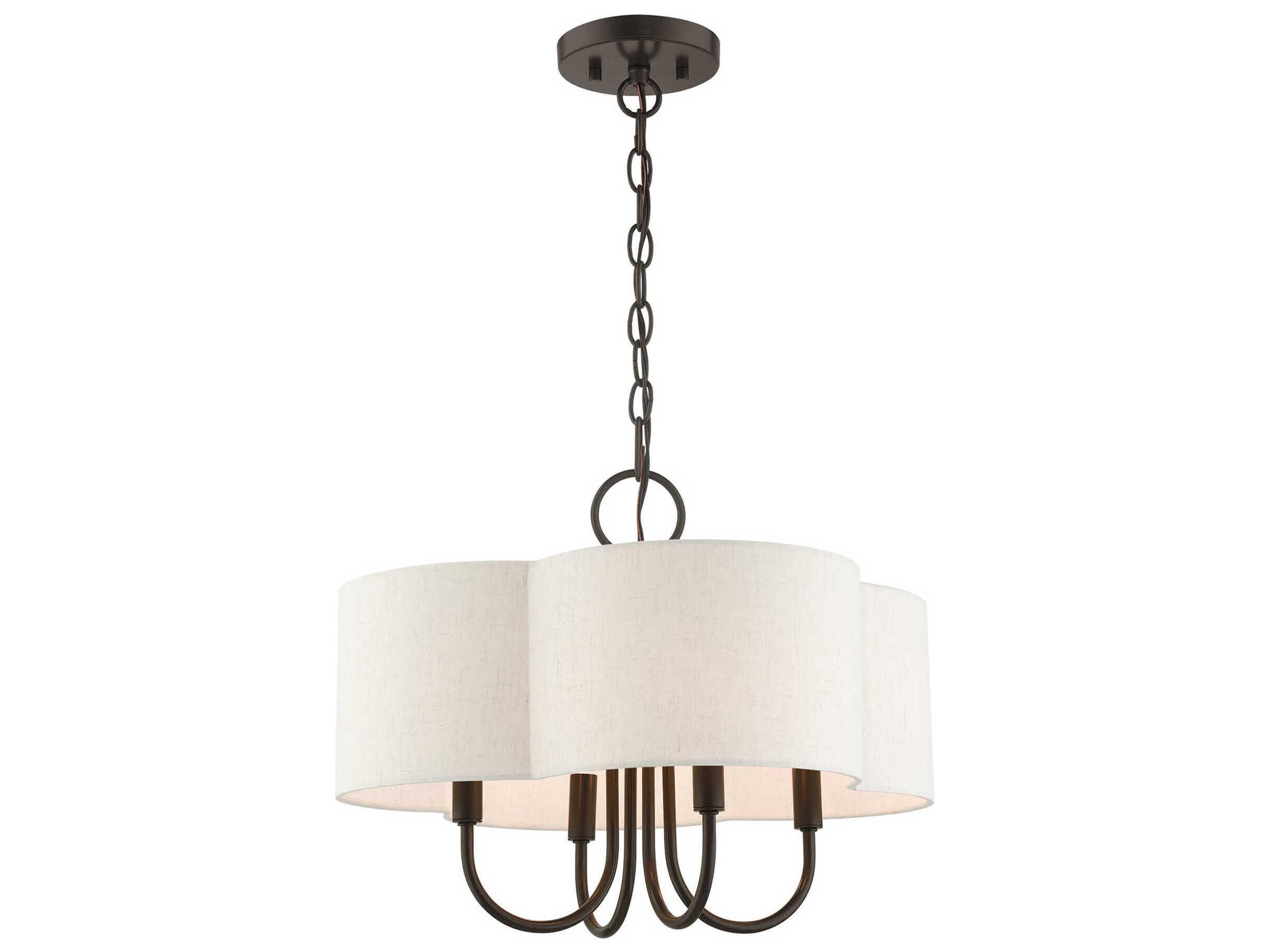 Livex Lighting Solstice 4-Light English Bronze Candelabra Chandelier