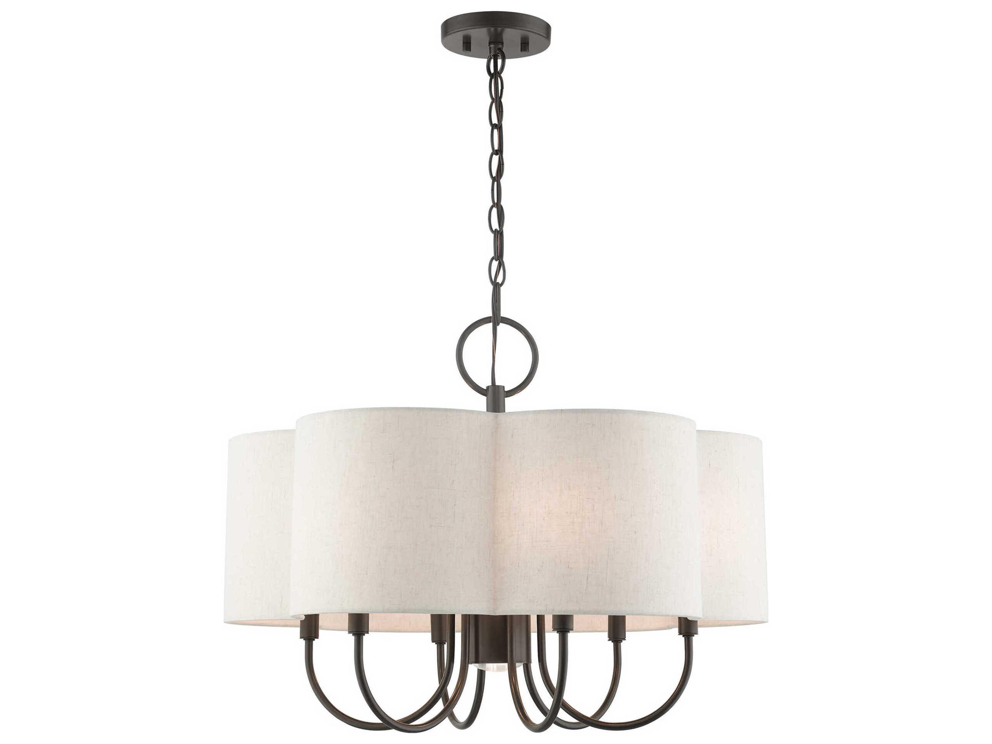 Solstice 7-Light English Bronze Candelabra Chandelier