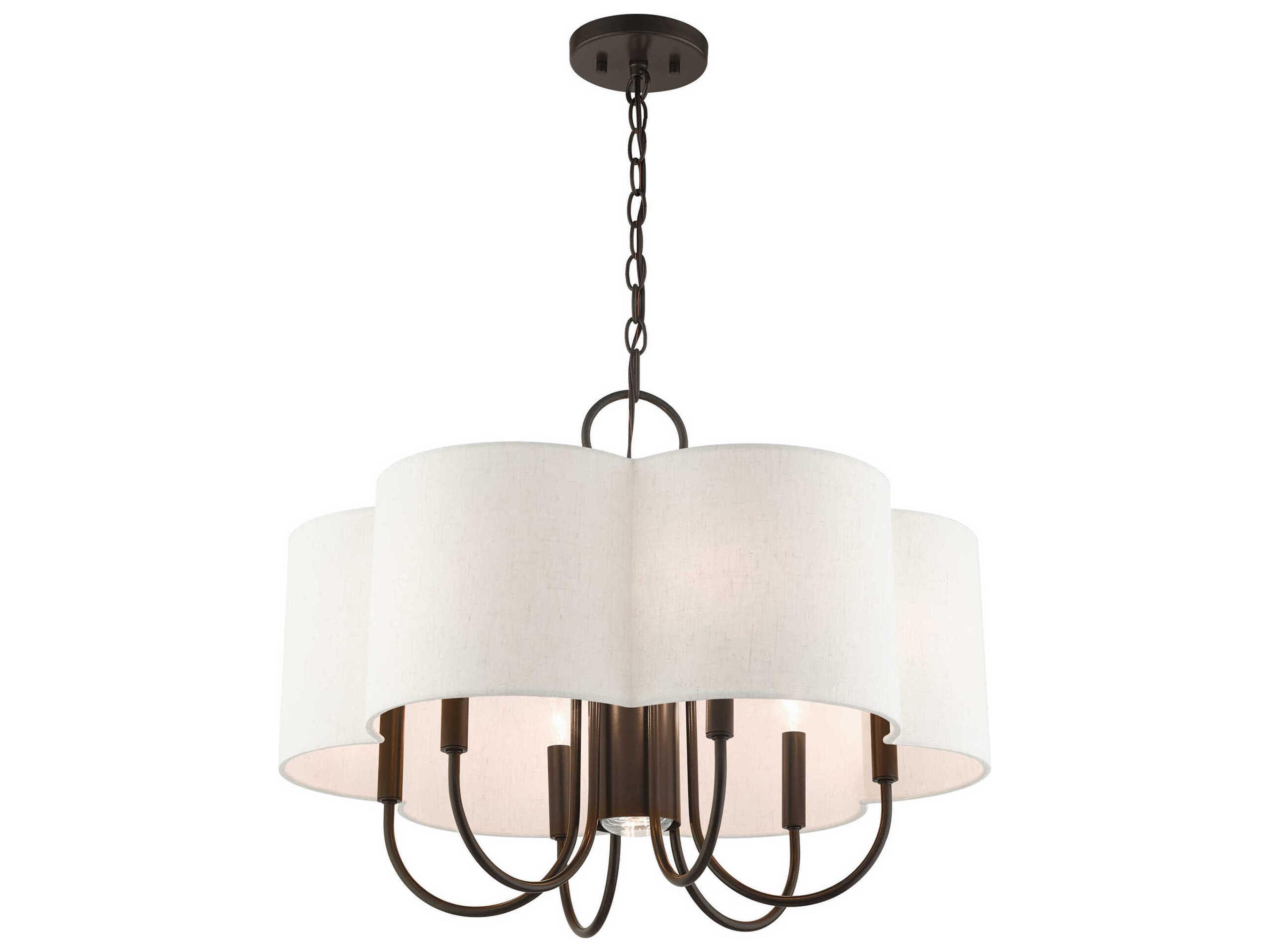 Livex Lighting Solstice 7-Light English Bronze Candelabra Chandelier