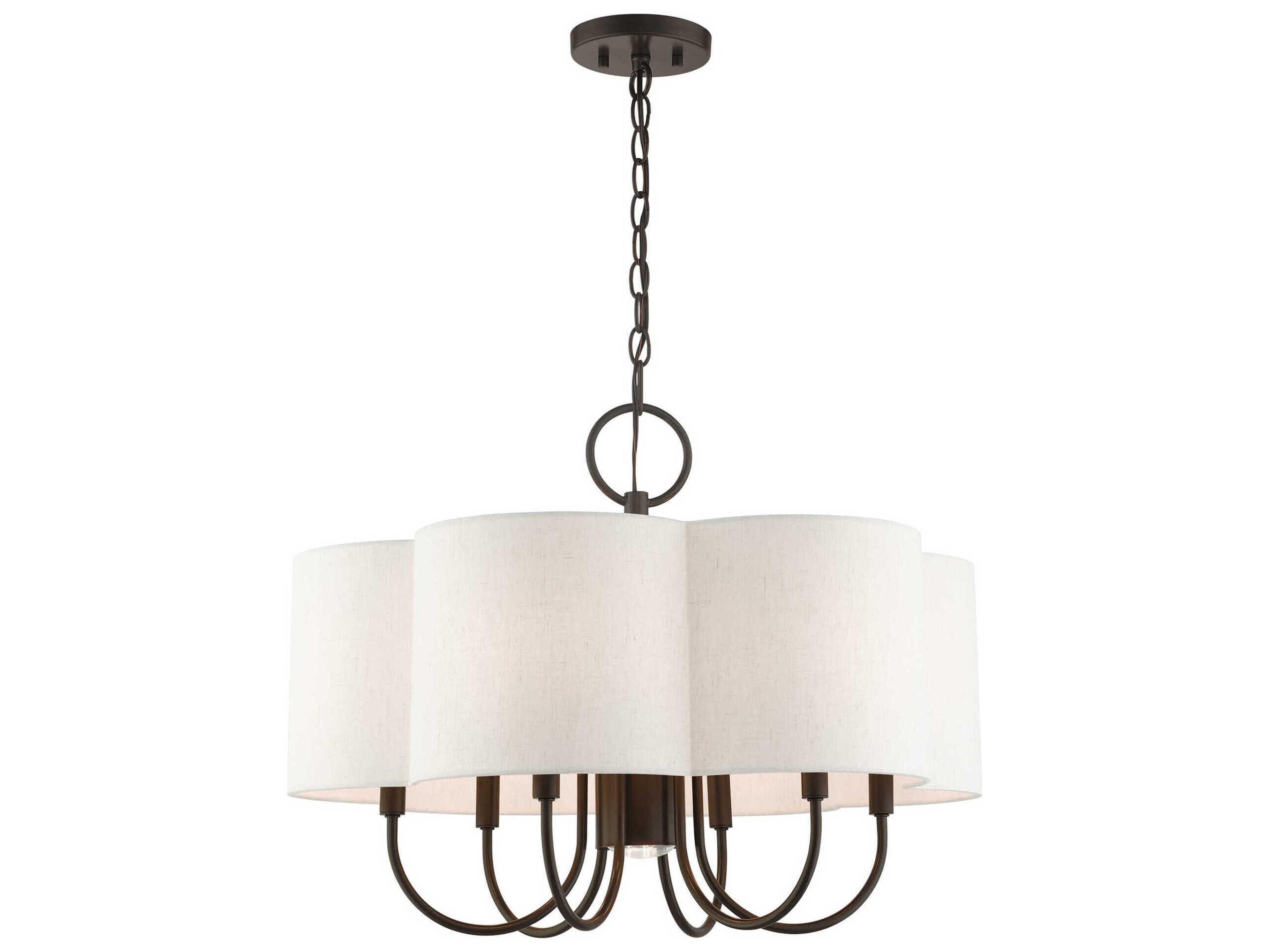 Livex Lighting Solstice 7-Light English Bronze Candelabra Chandelier