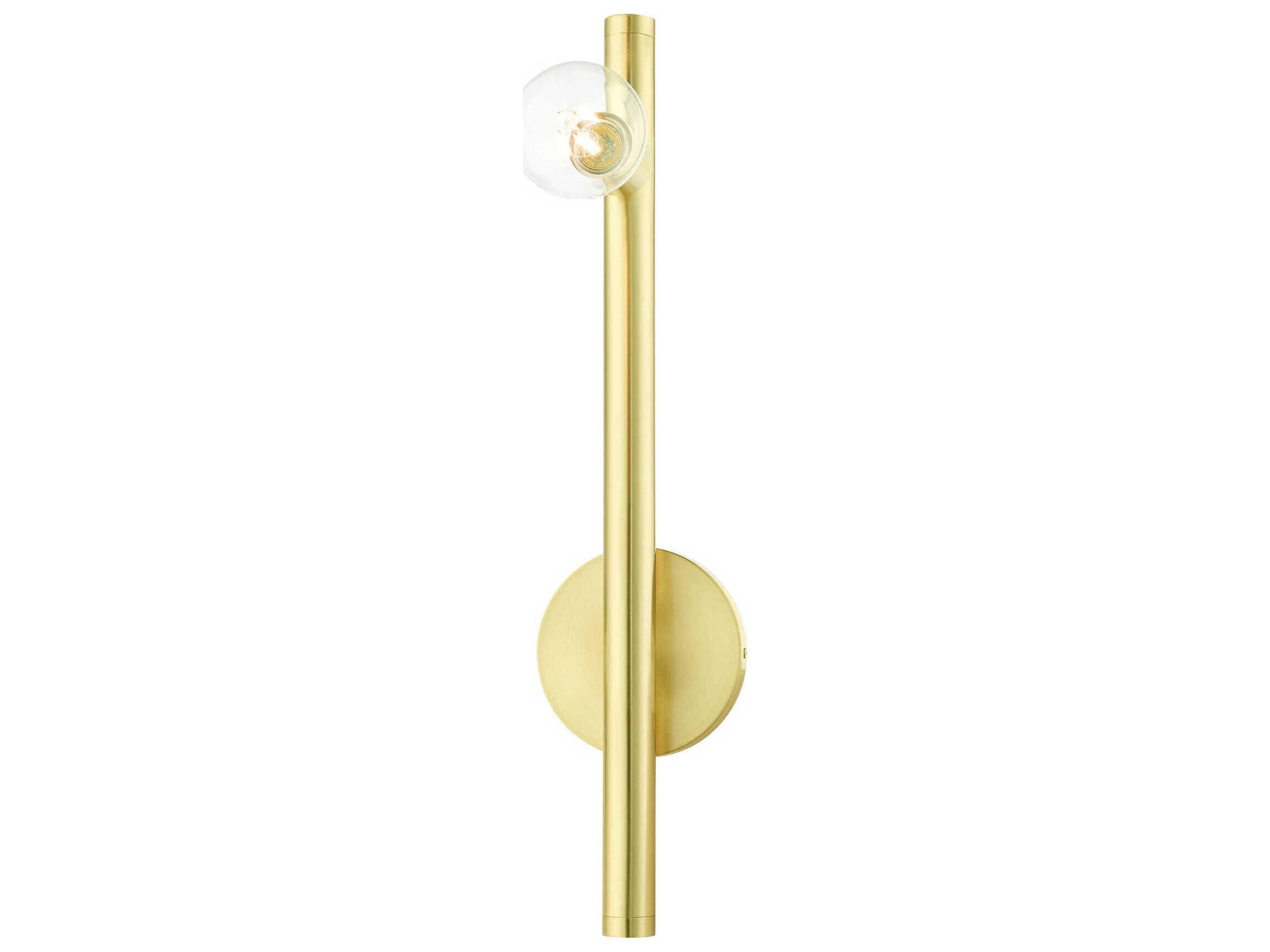 Livex Lighting Bannister 1-Light Satin Brass Wall Sconce