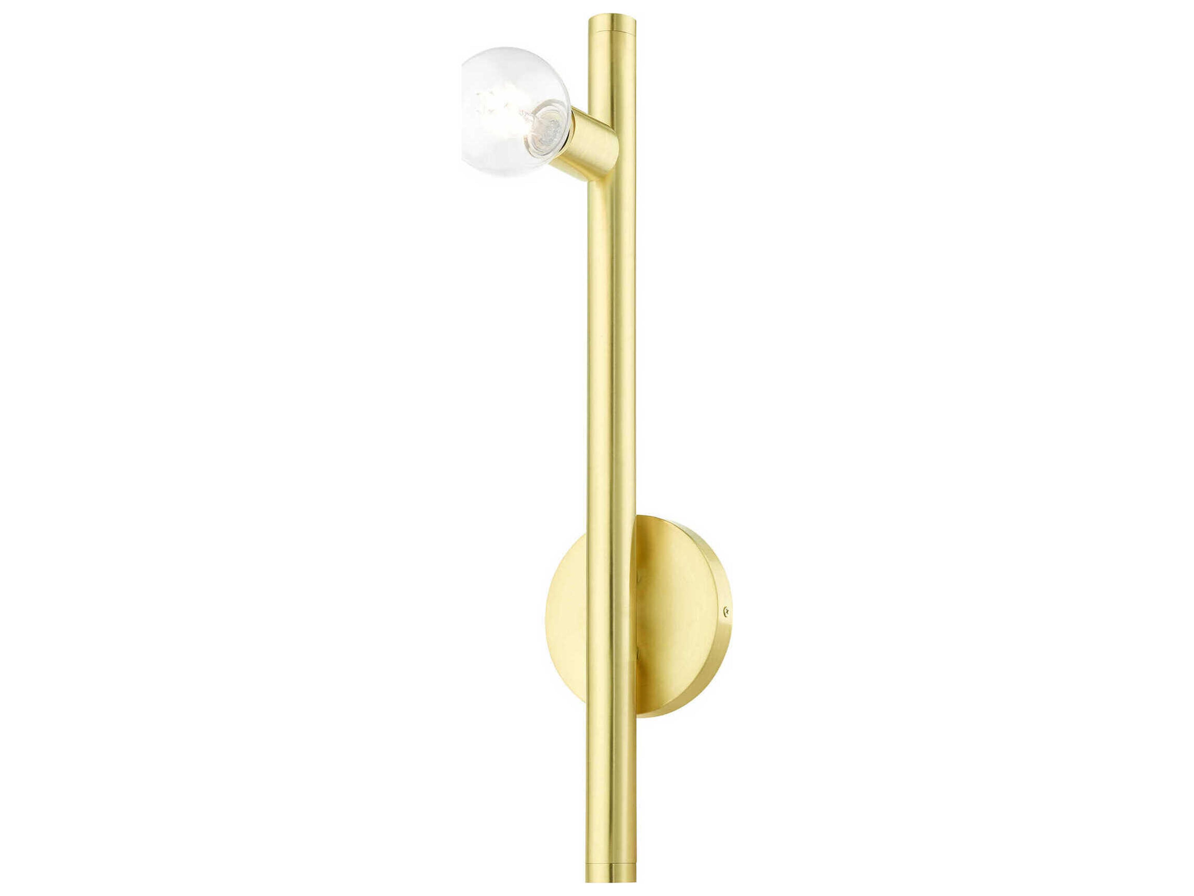 Livex Lighting Bannister 1-Light Satin Brass Wall Sconce