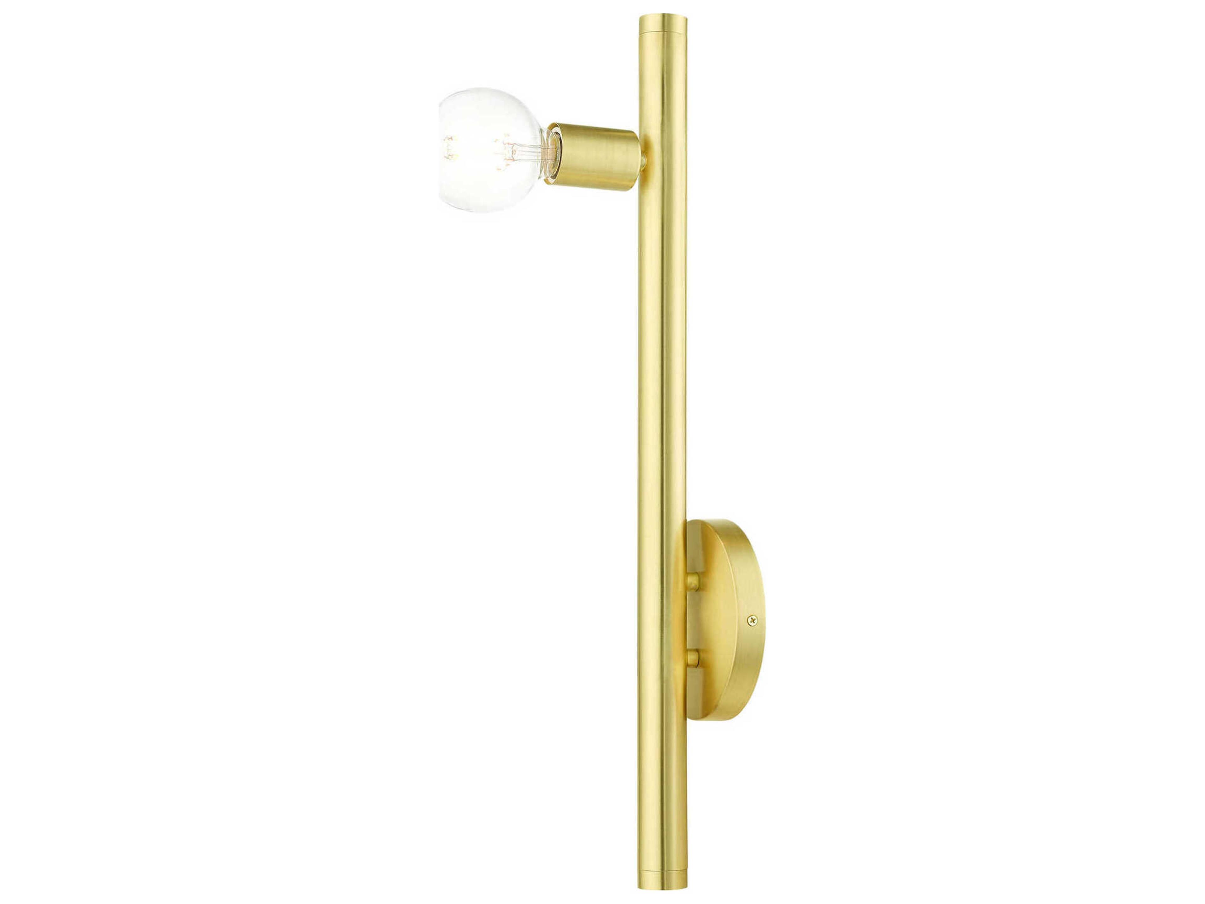 Livex Lighting Bannister 1-Light Satin Brass Wall Sconce