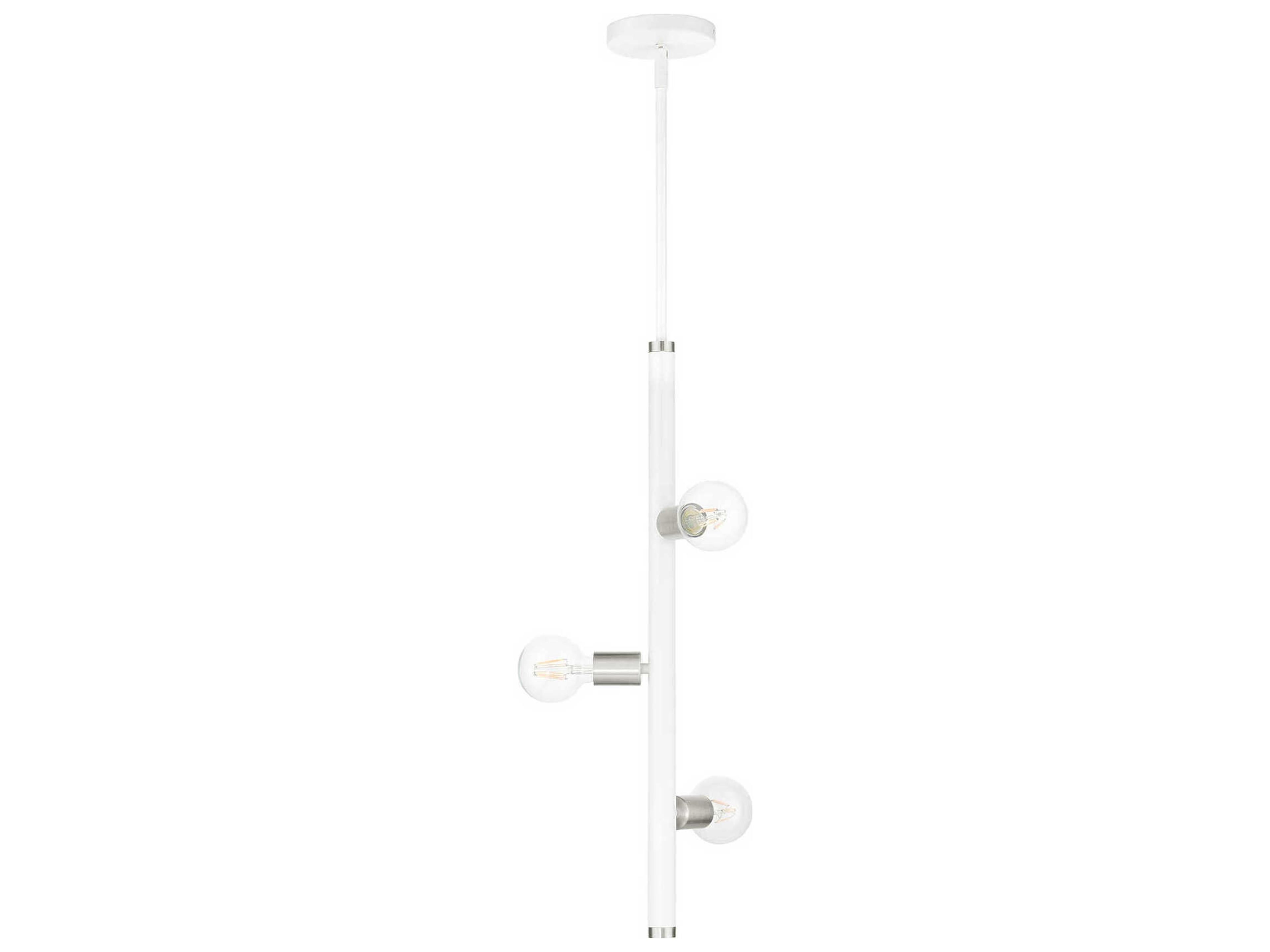 Livex Lighting Bannister 3-Light White Linear Mini Pendant