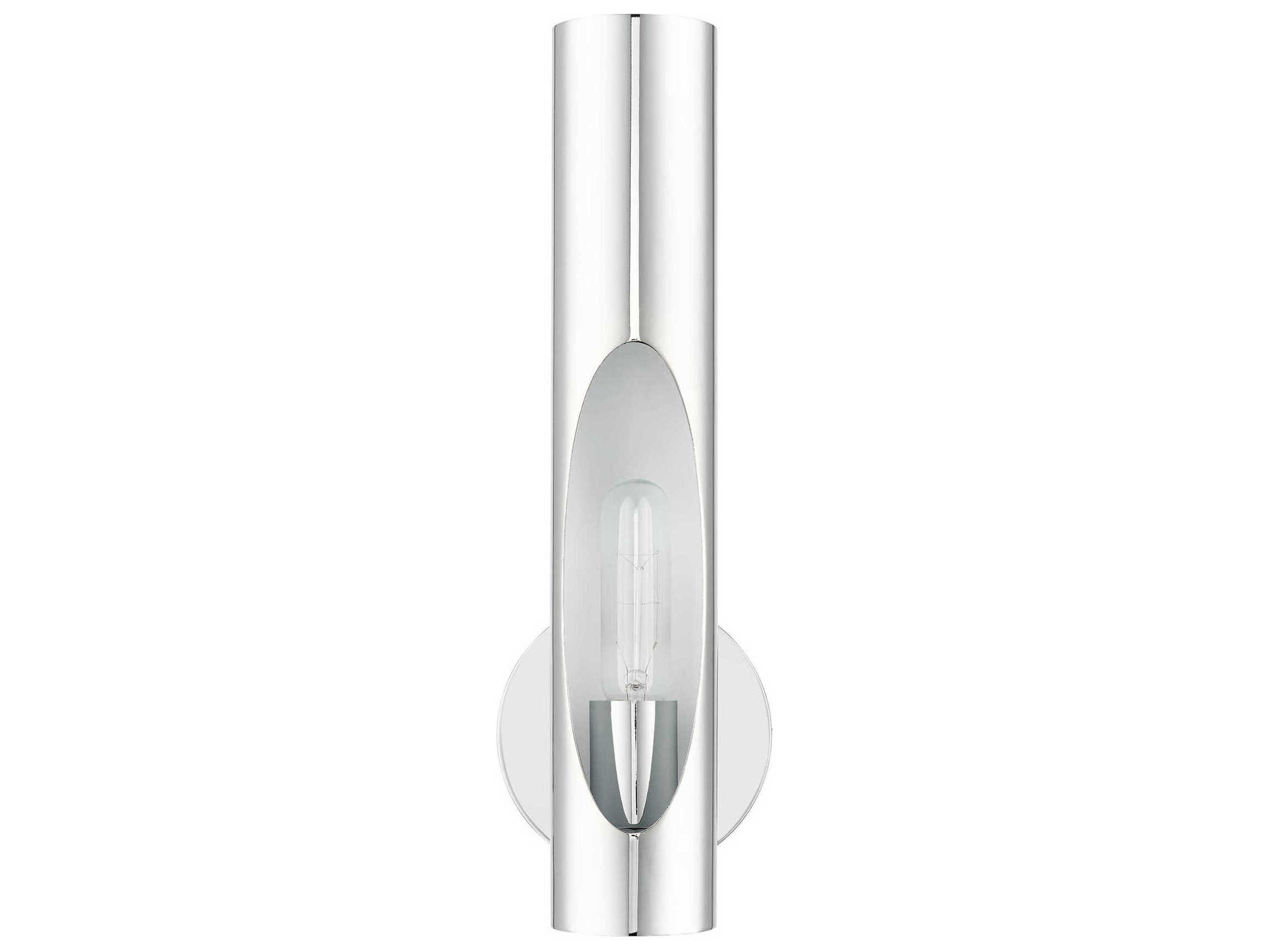 Livex Lighting Novato 1-Light Polished Chrome Wall Sconce