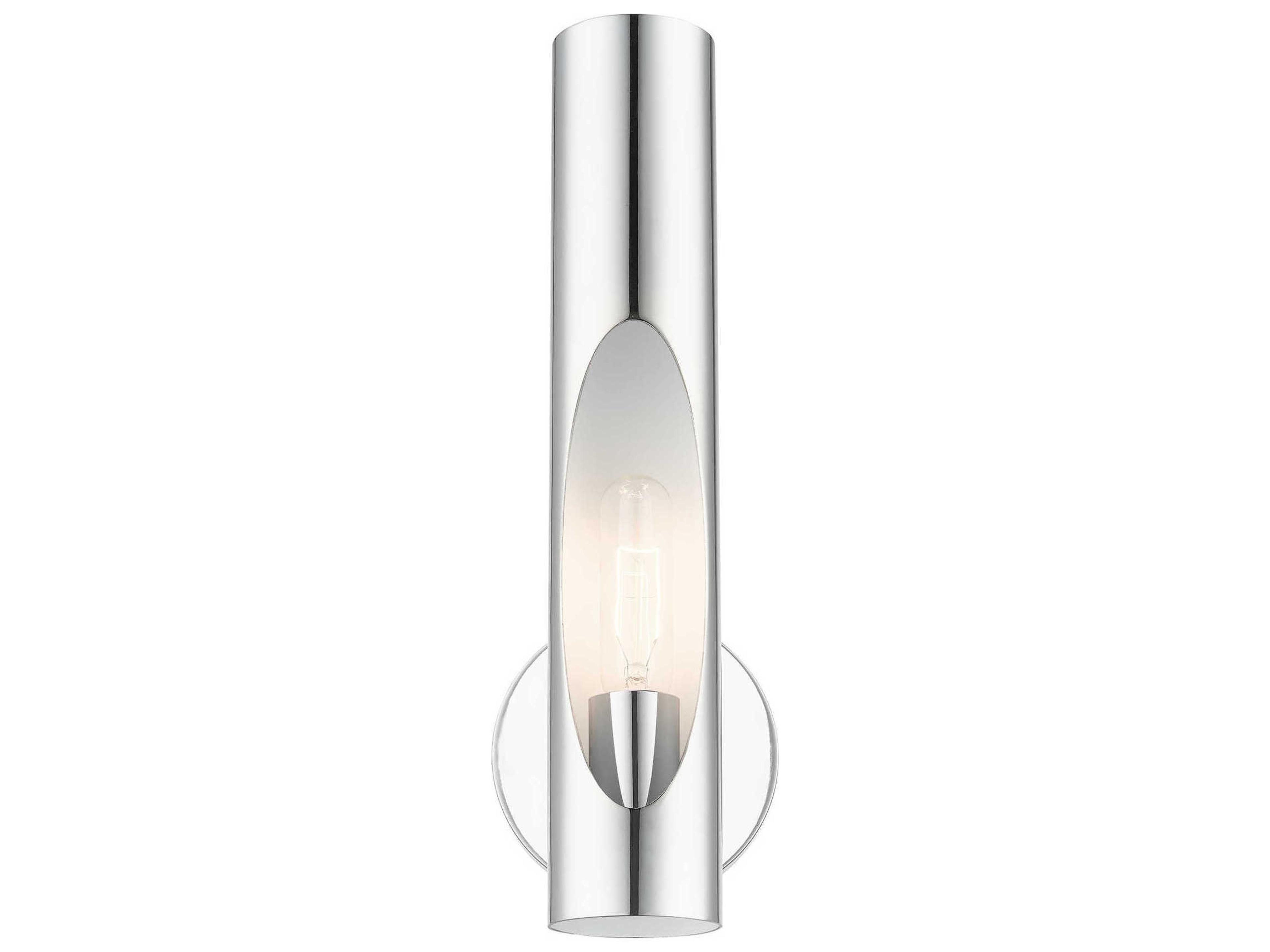 Livex Lighting Novato 1-Light Polished Chrome Wall Sconce