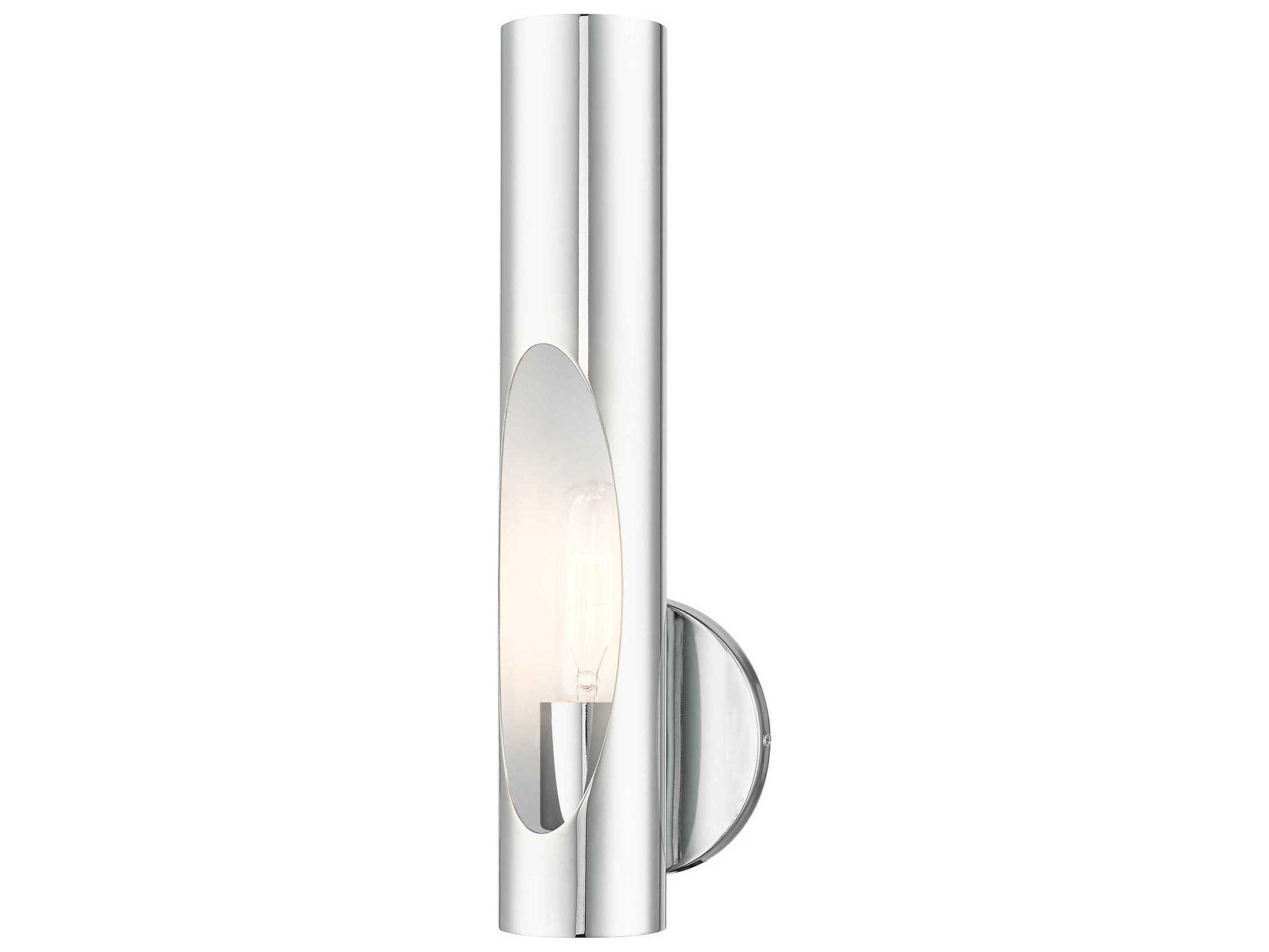 Livex Lighting Novato 1-Light Polished Chrome Wall Sconce