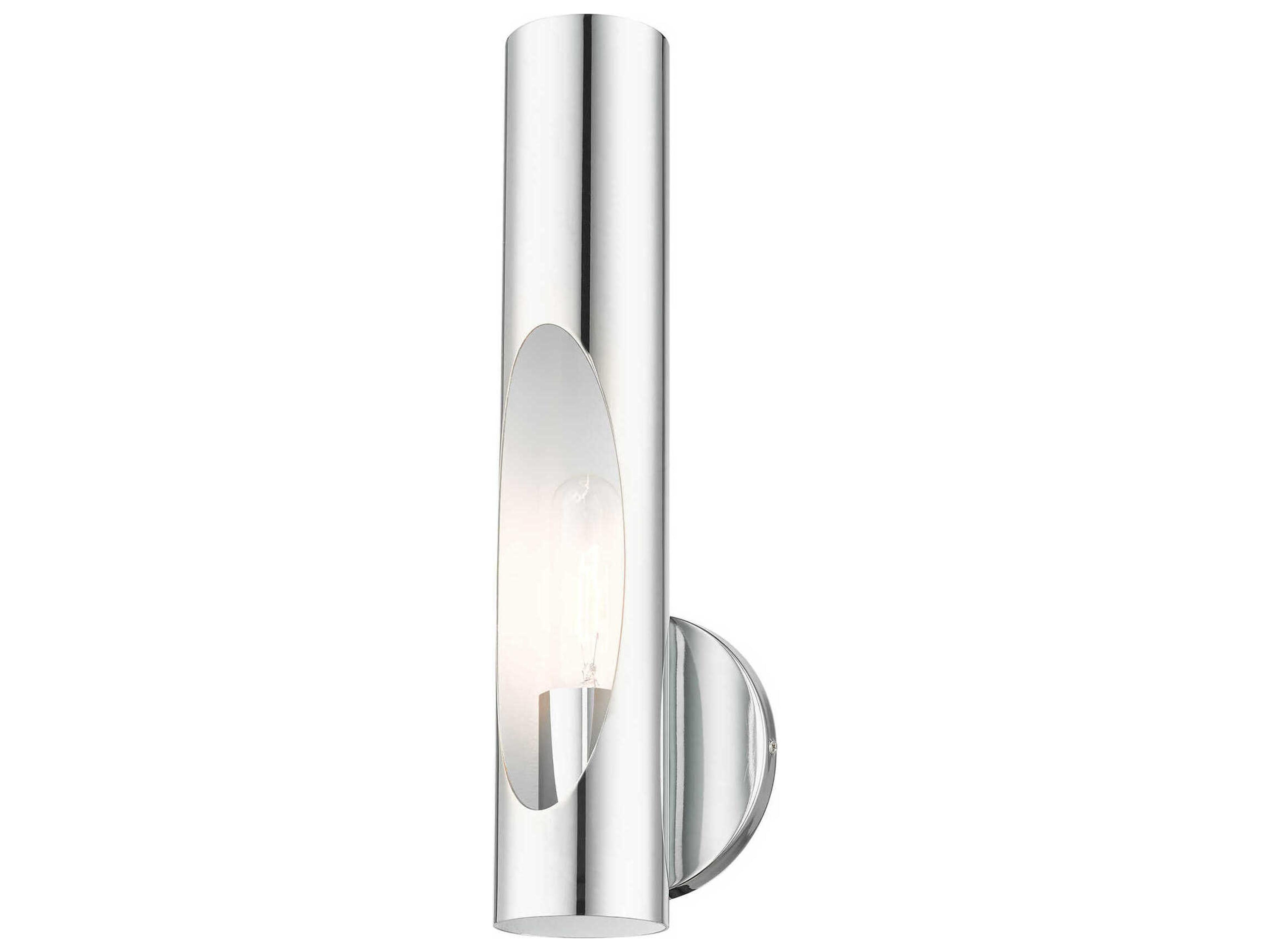 Livex Lighting Novato 1-Light Polished Chrome Wall Sconce