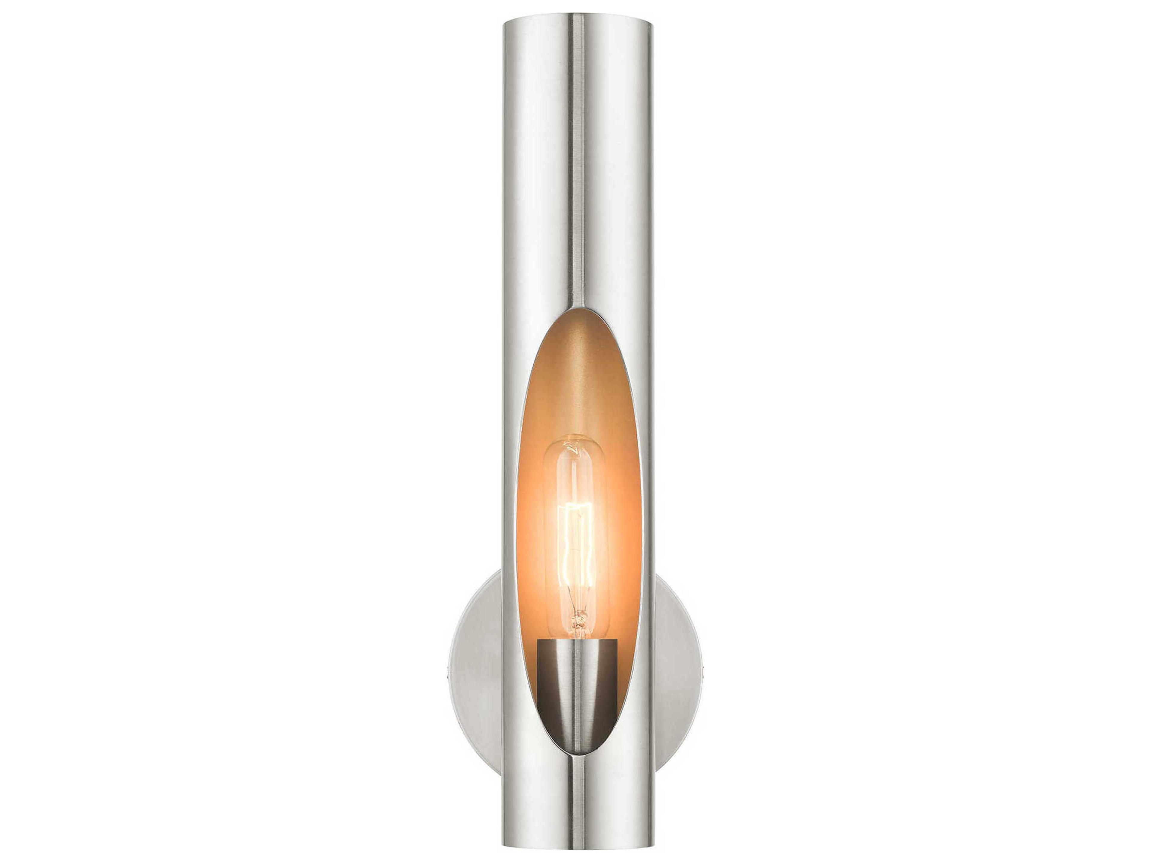 Novato 1-Light Brushed Nickel Wall Sconce