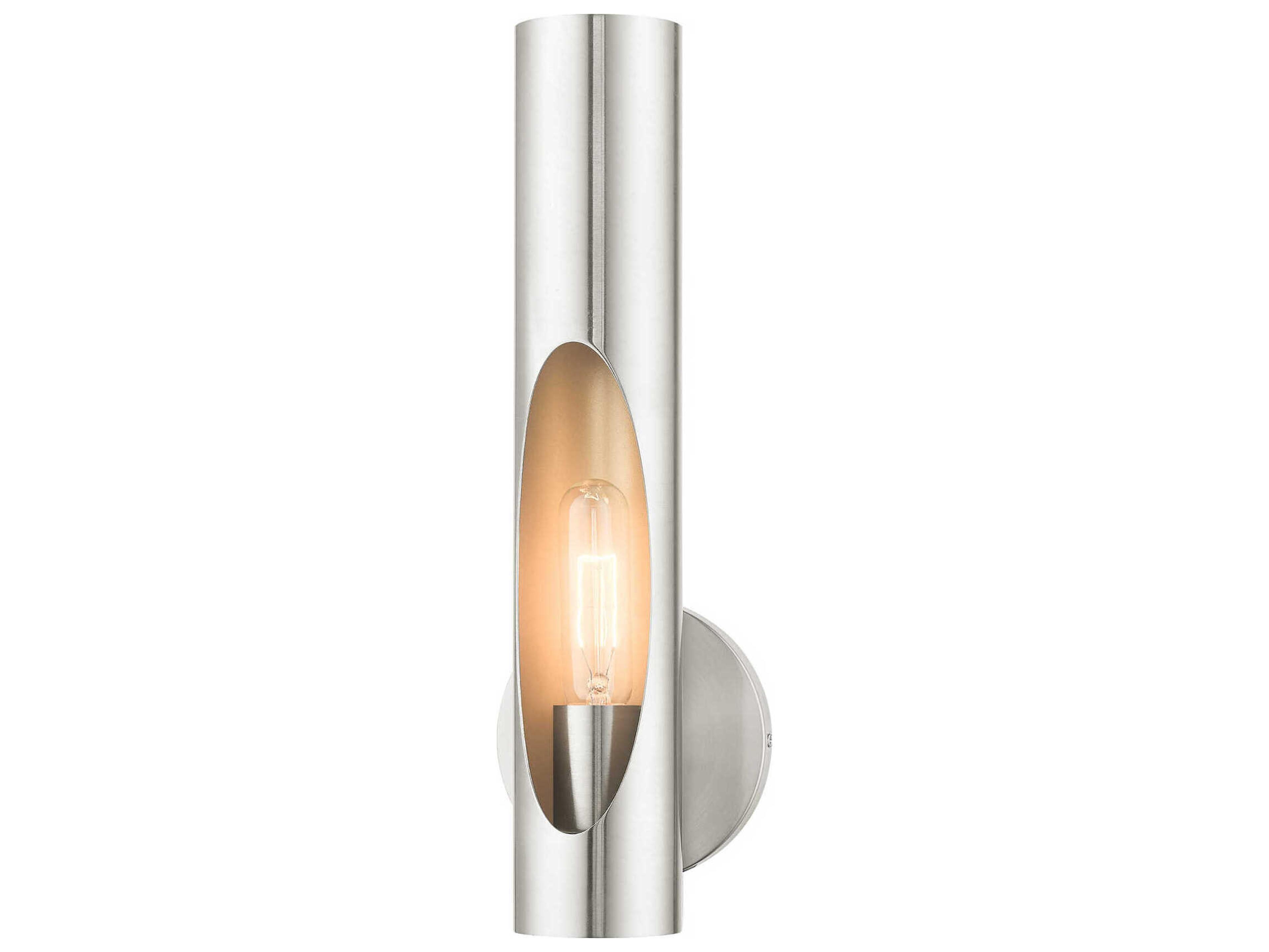 Livex Lighting Novato 1-Light Brushed Nickel Wall Sconce
