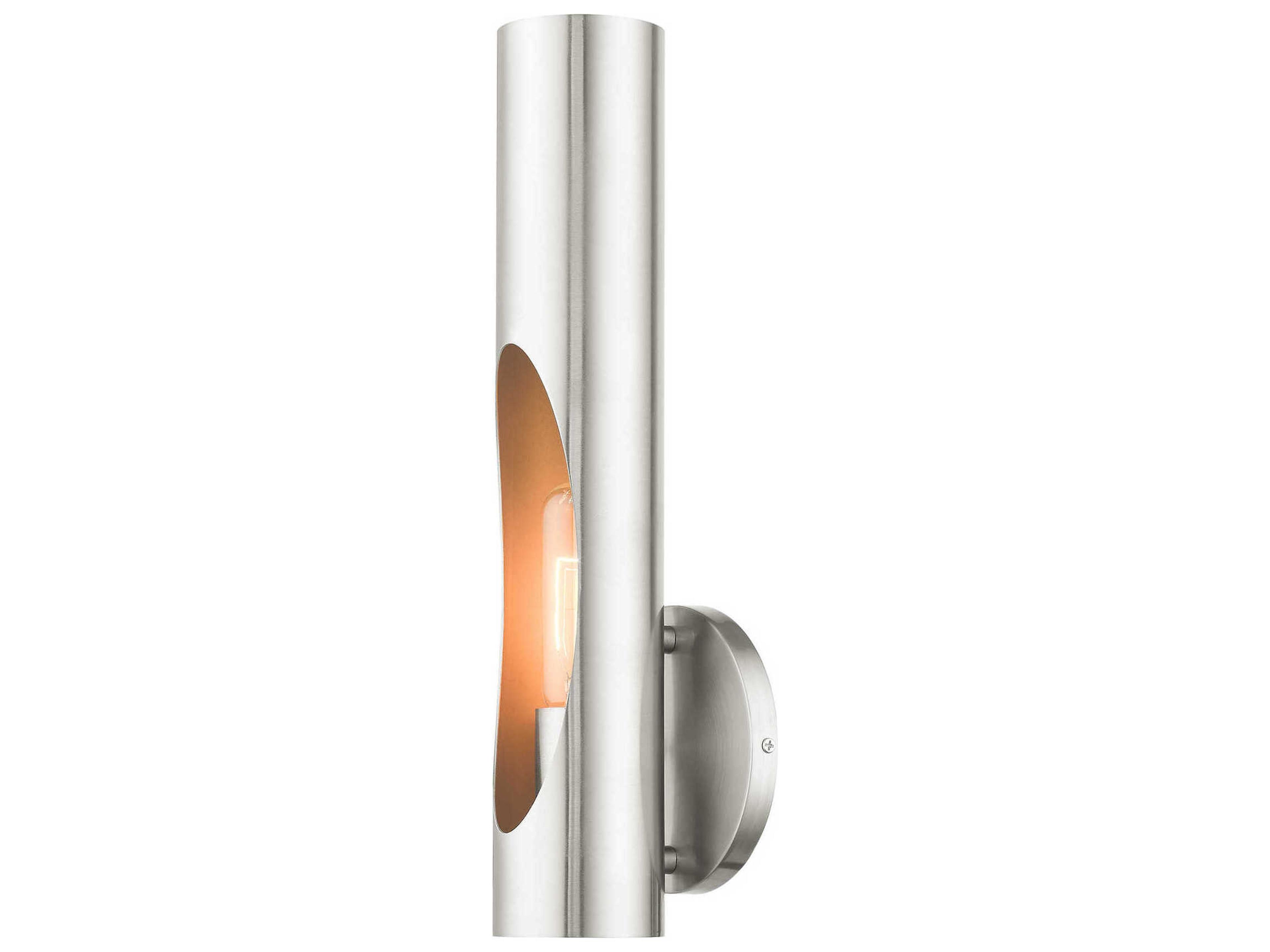 Livex Lighting Novato 1-Light Brushed Nickel Wall Sconce