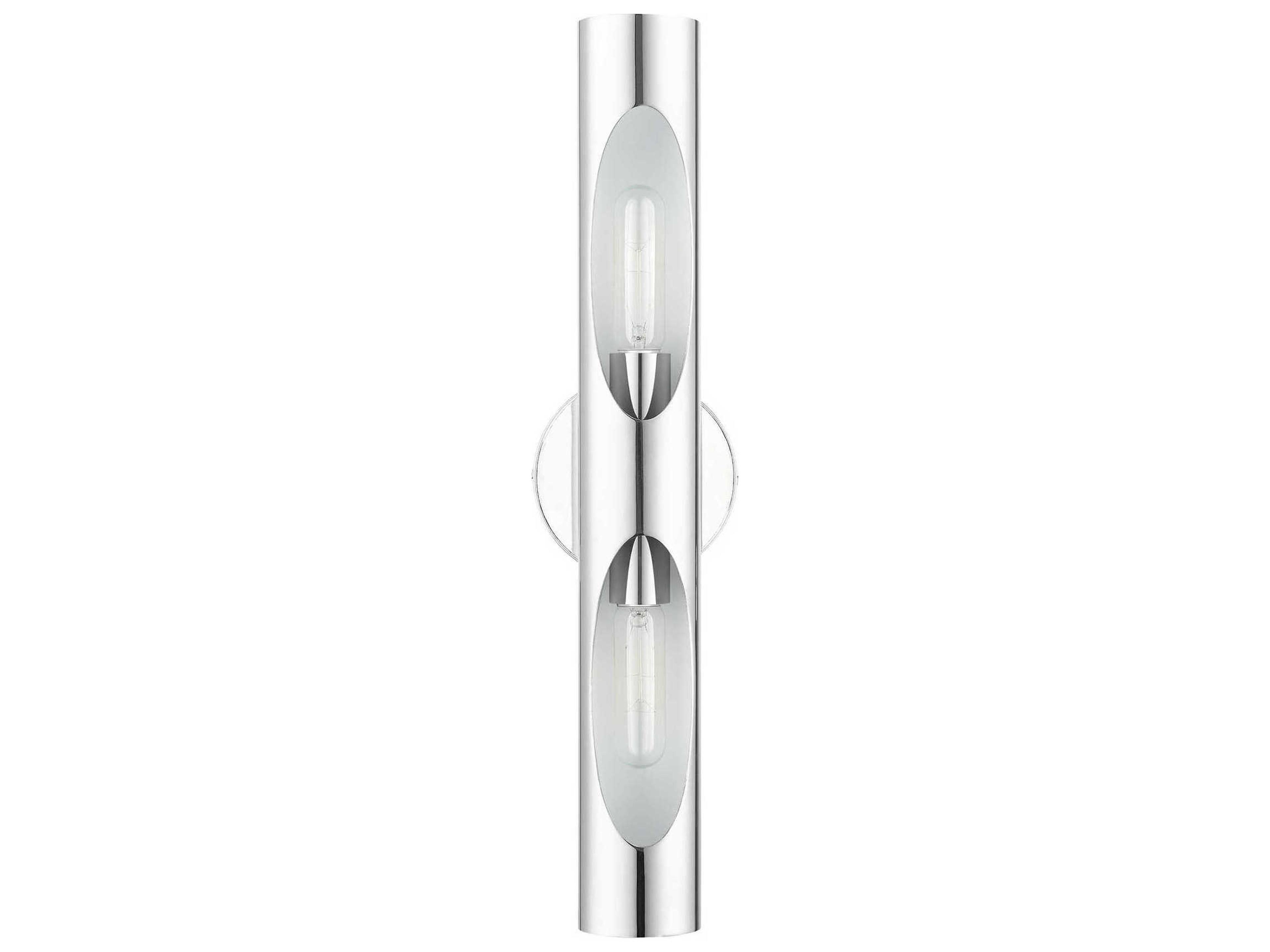 Livex Lighting Novato 2-Light Polished Chrome Wall Sconce
