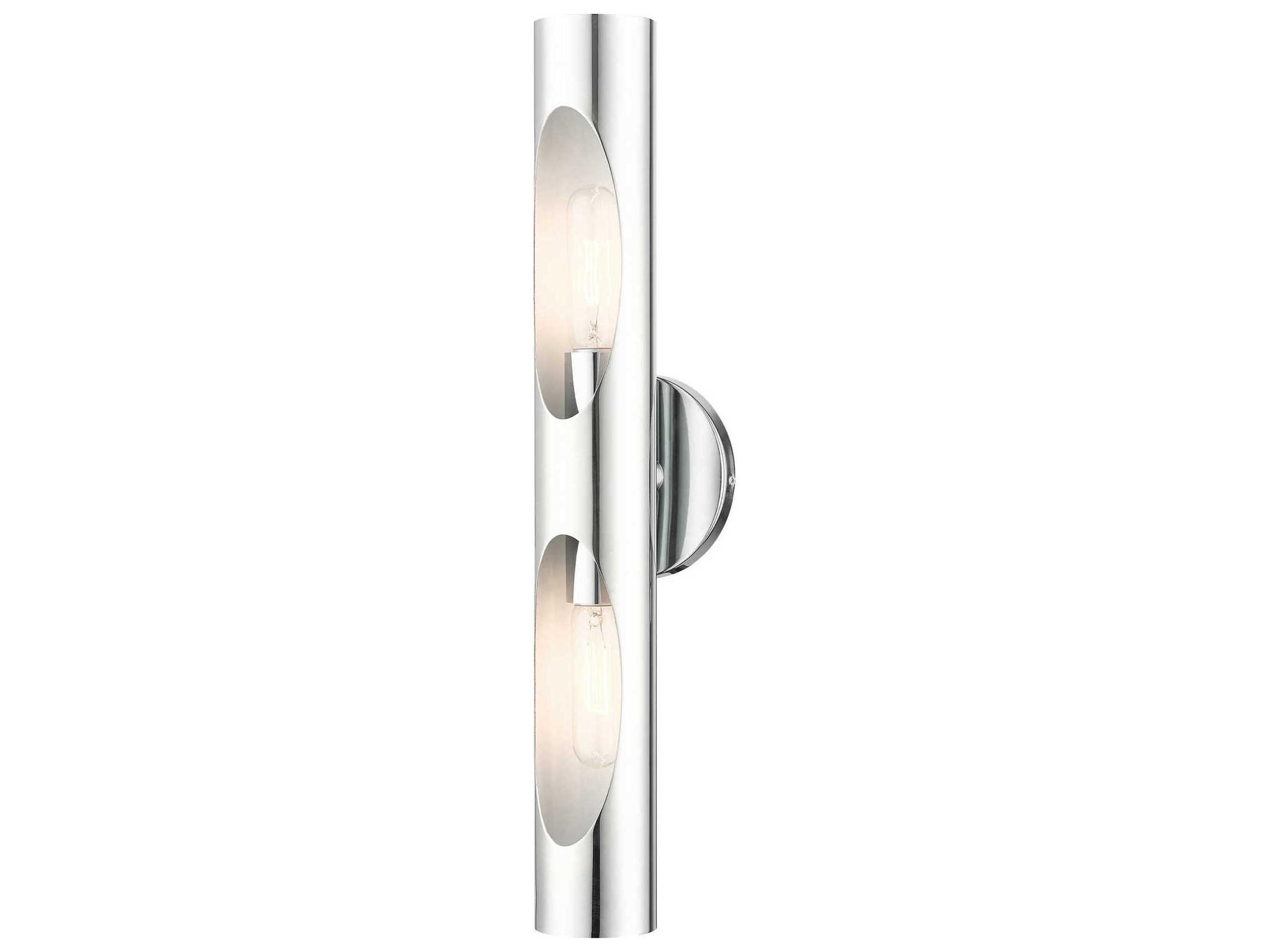 Livex Lighting Novato 2-Light Polished Chrome Wall Sconce