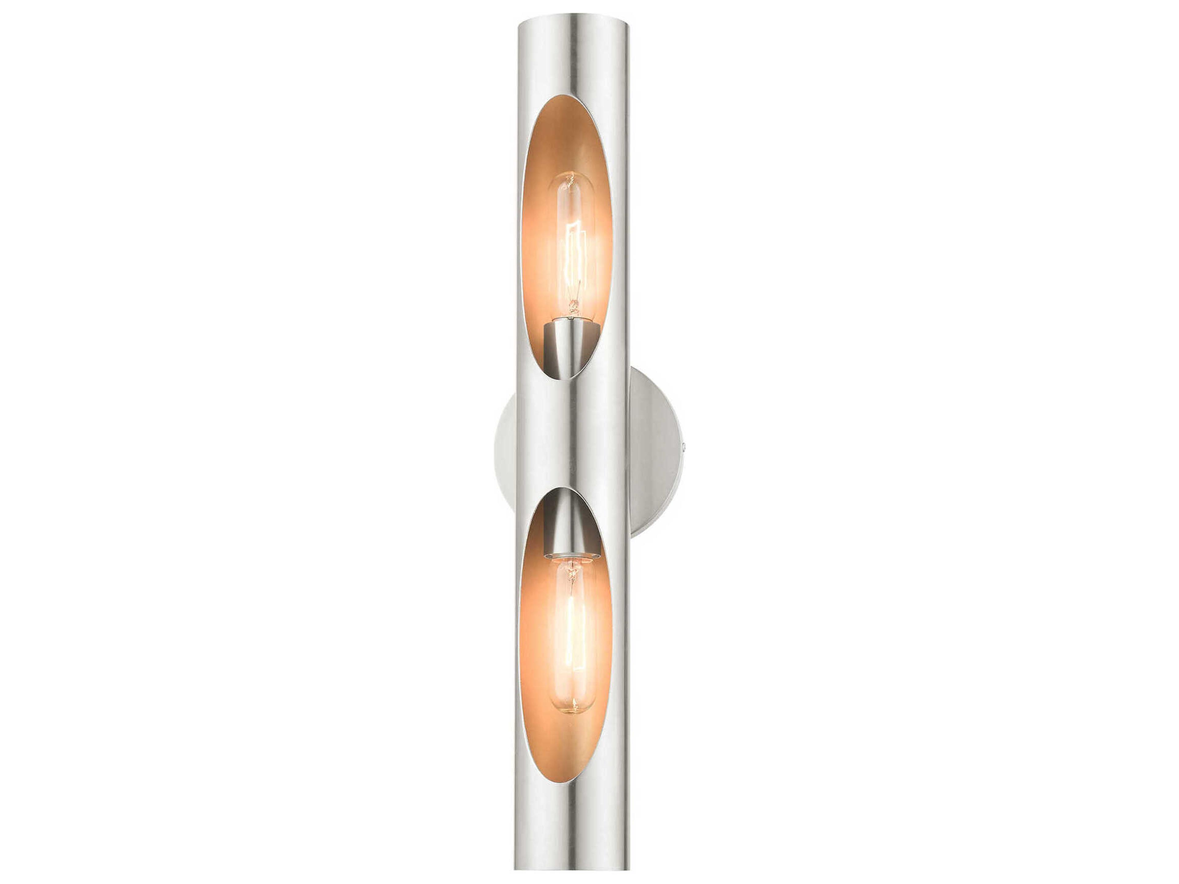 Livex Lighting Novato 2-Light Brushed Nickel Wall Sconce