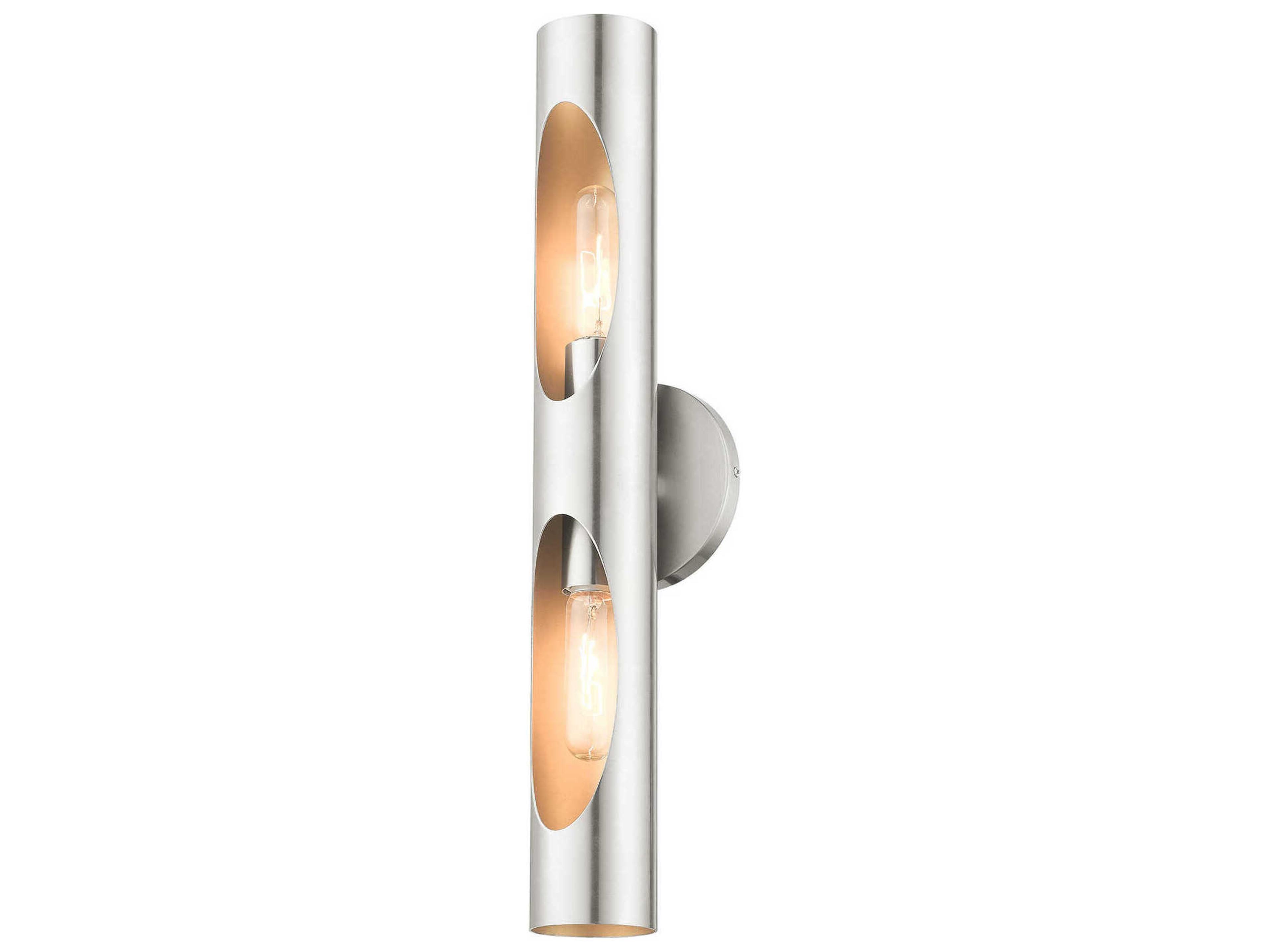 Livex Lighting Novato 2-Light Brushed Nickel Wall Sconce