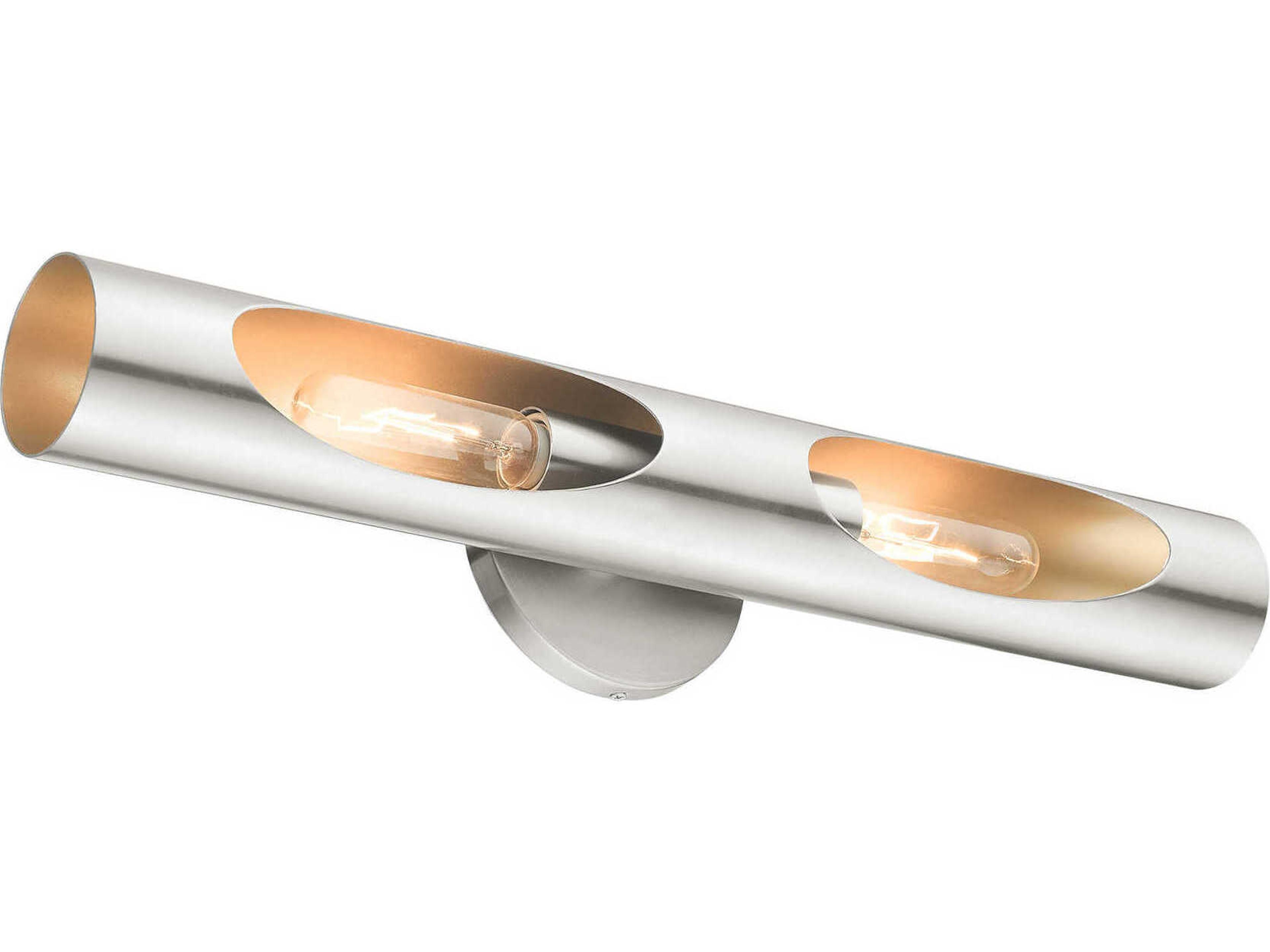 Livex Lighting Novato 2-Light Brushed Nickel Wall Sconce