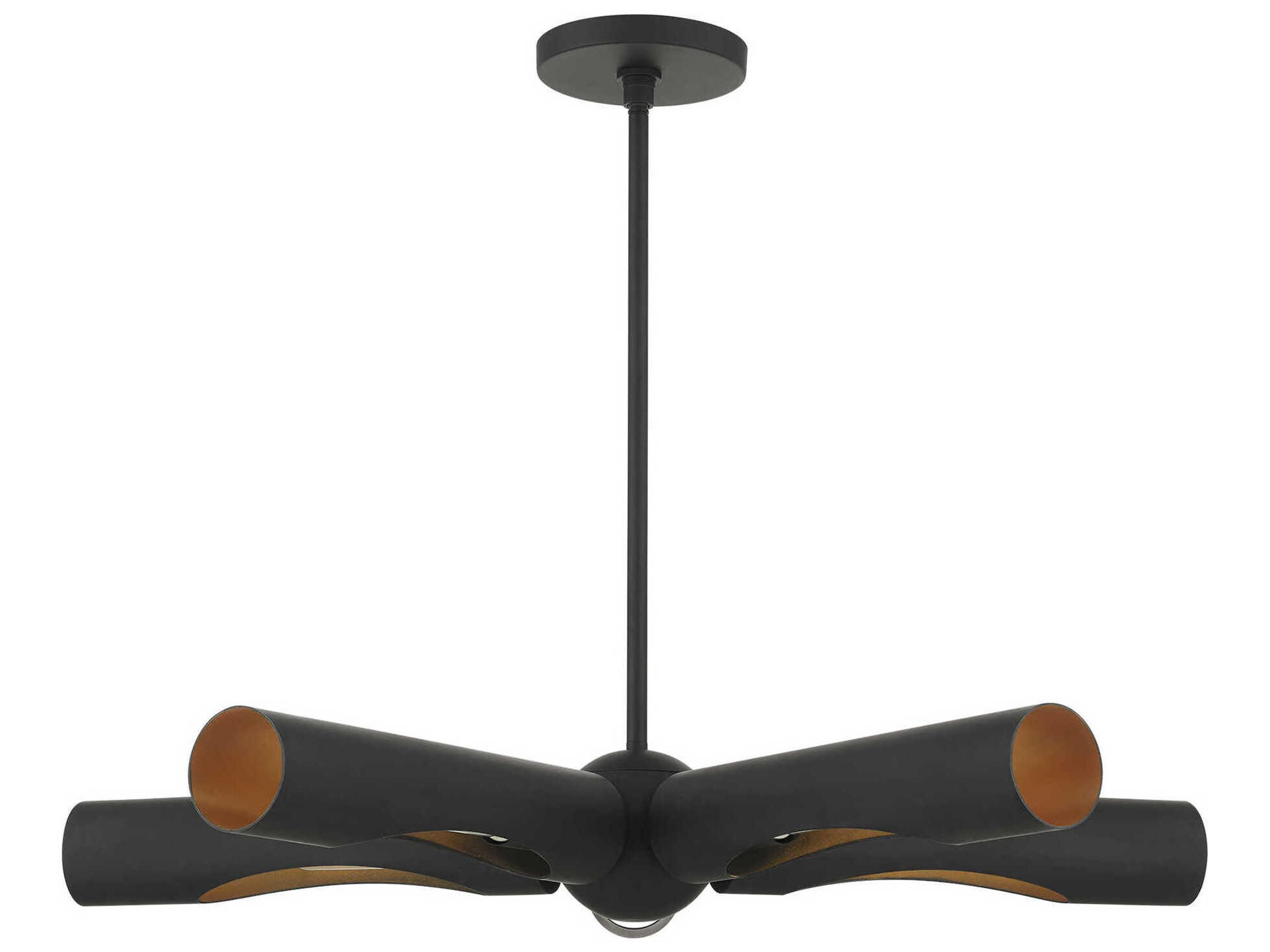 Livex Lighting Novato 5-Light Black Chandelier