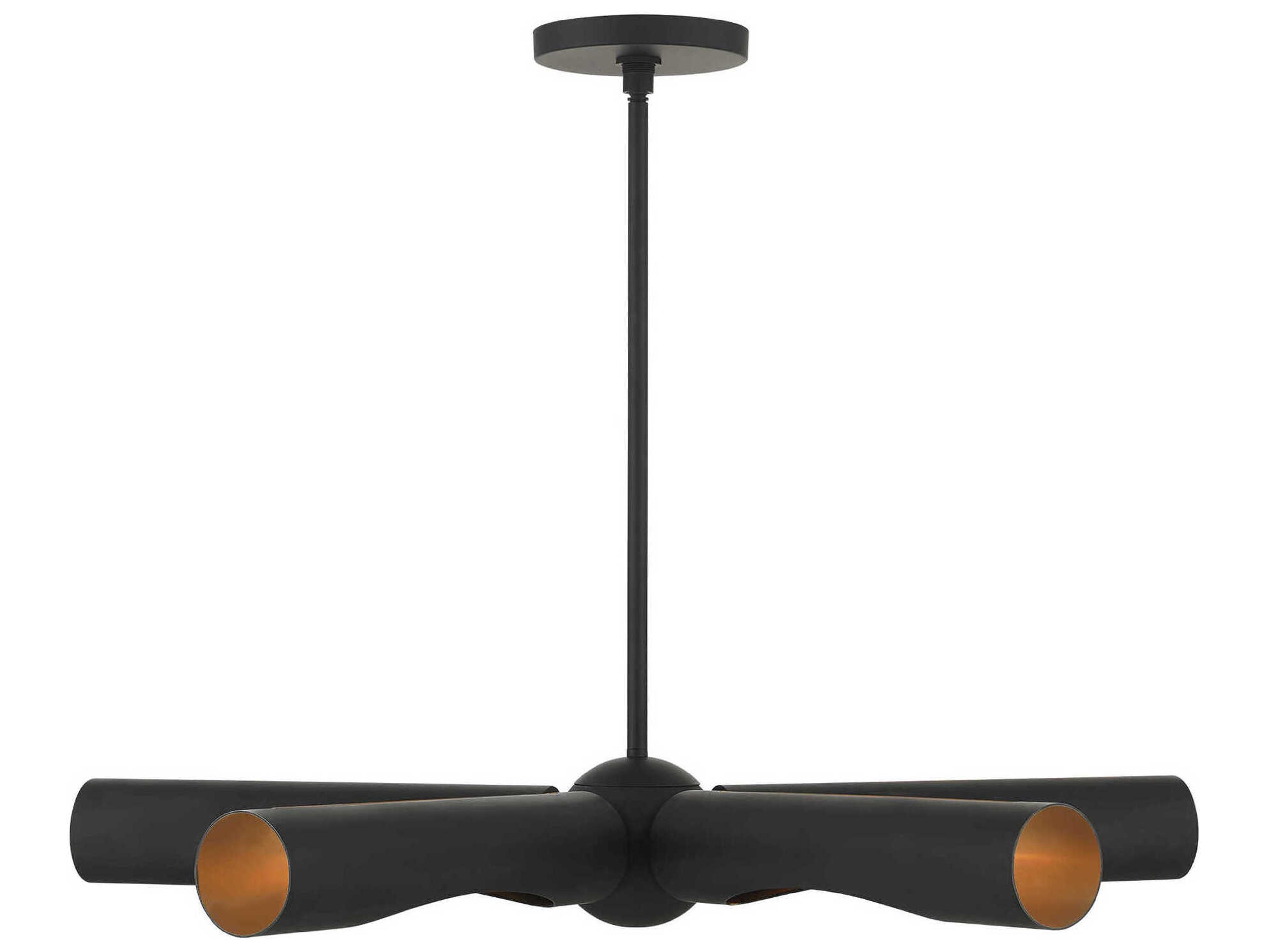 Livex Lighting Novato 5-Light Black Chandelier