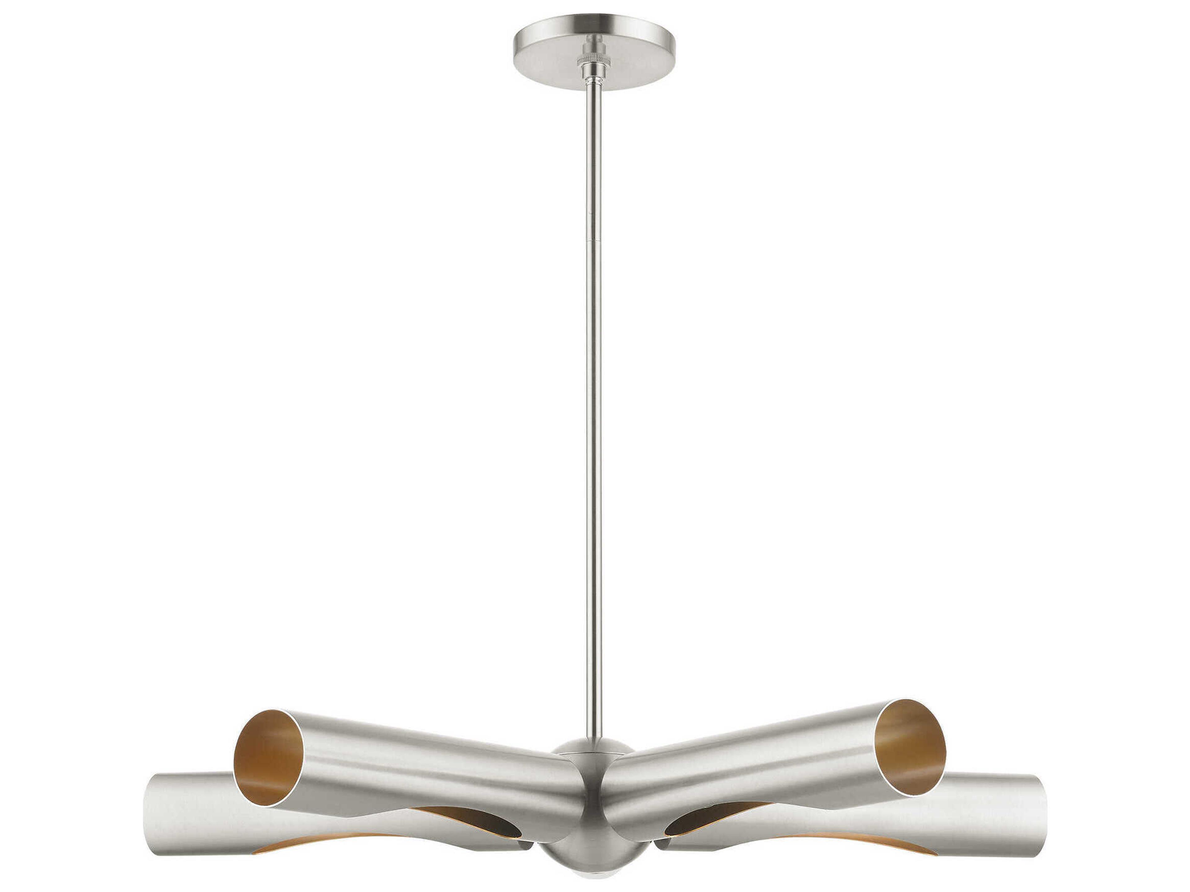 Livex Lighting Novato 5-Light Brushed Nickel Chandelier