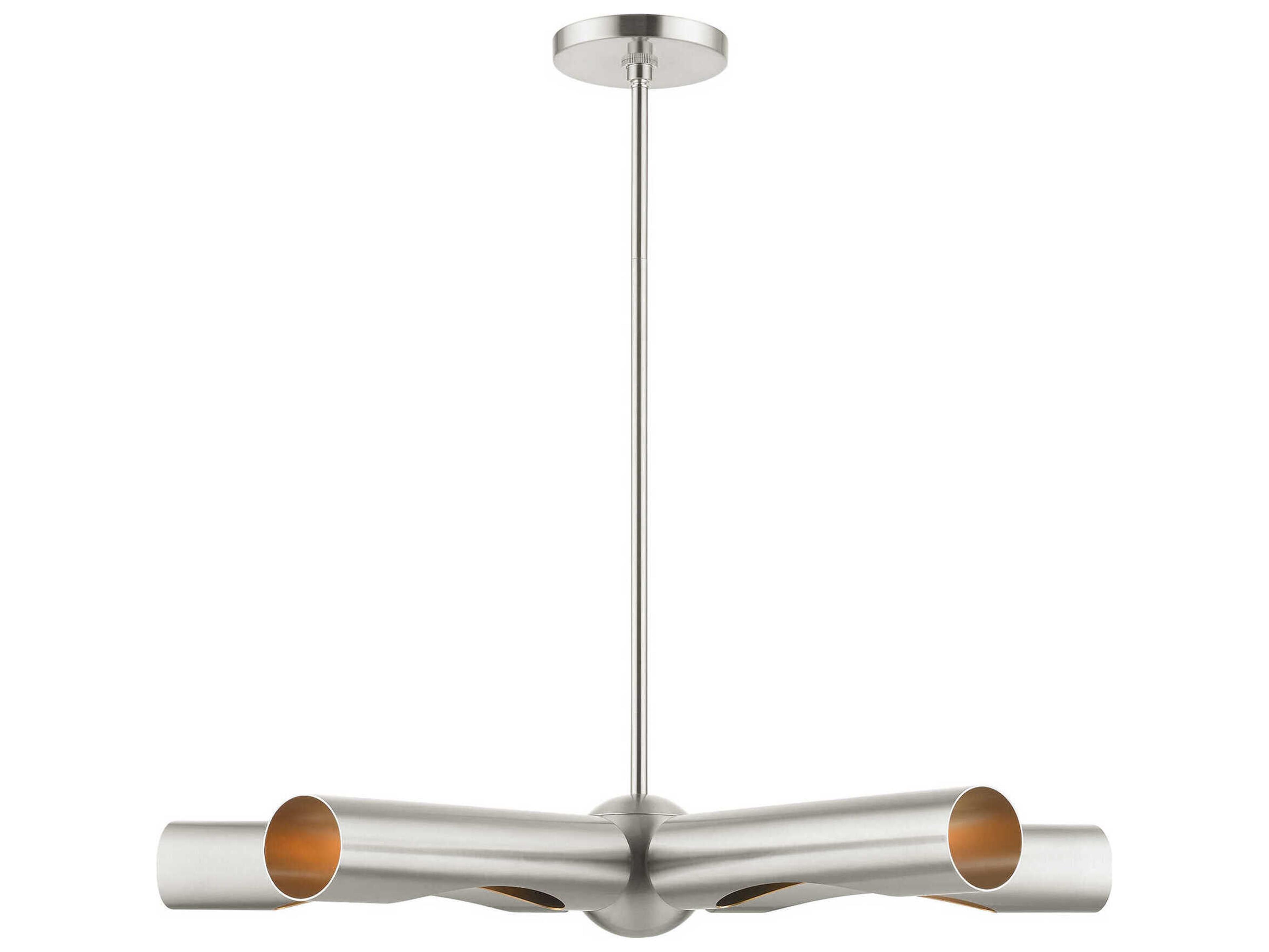 Livex Lighting Novato 5-Light Brushed Nickel Chandelier