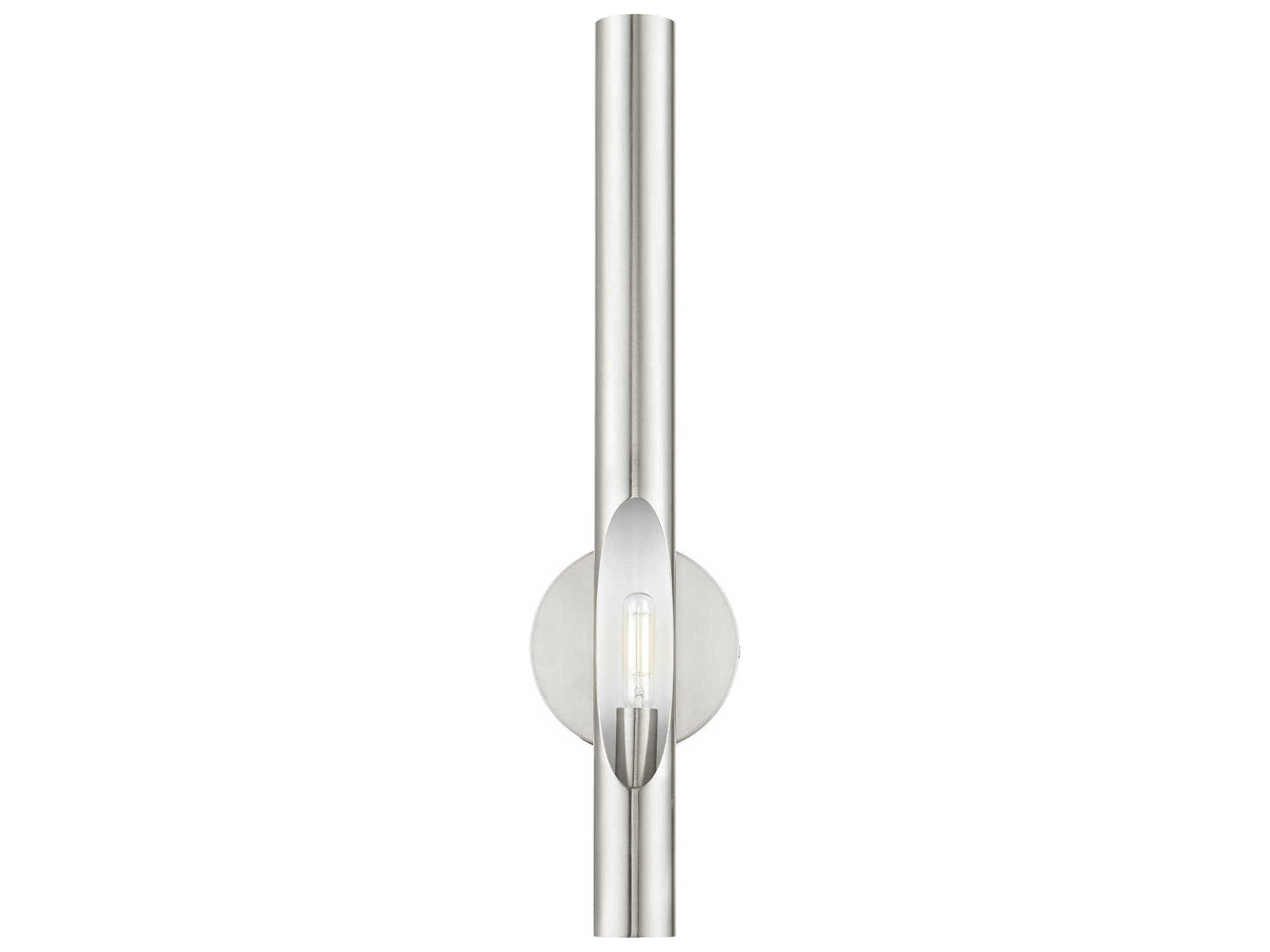 Livex Lighting Acra 1-Light Brushed Nickel Wall Sconce