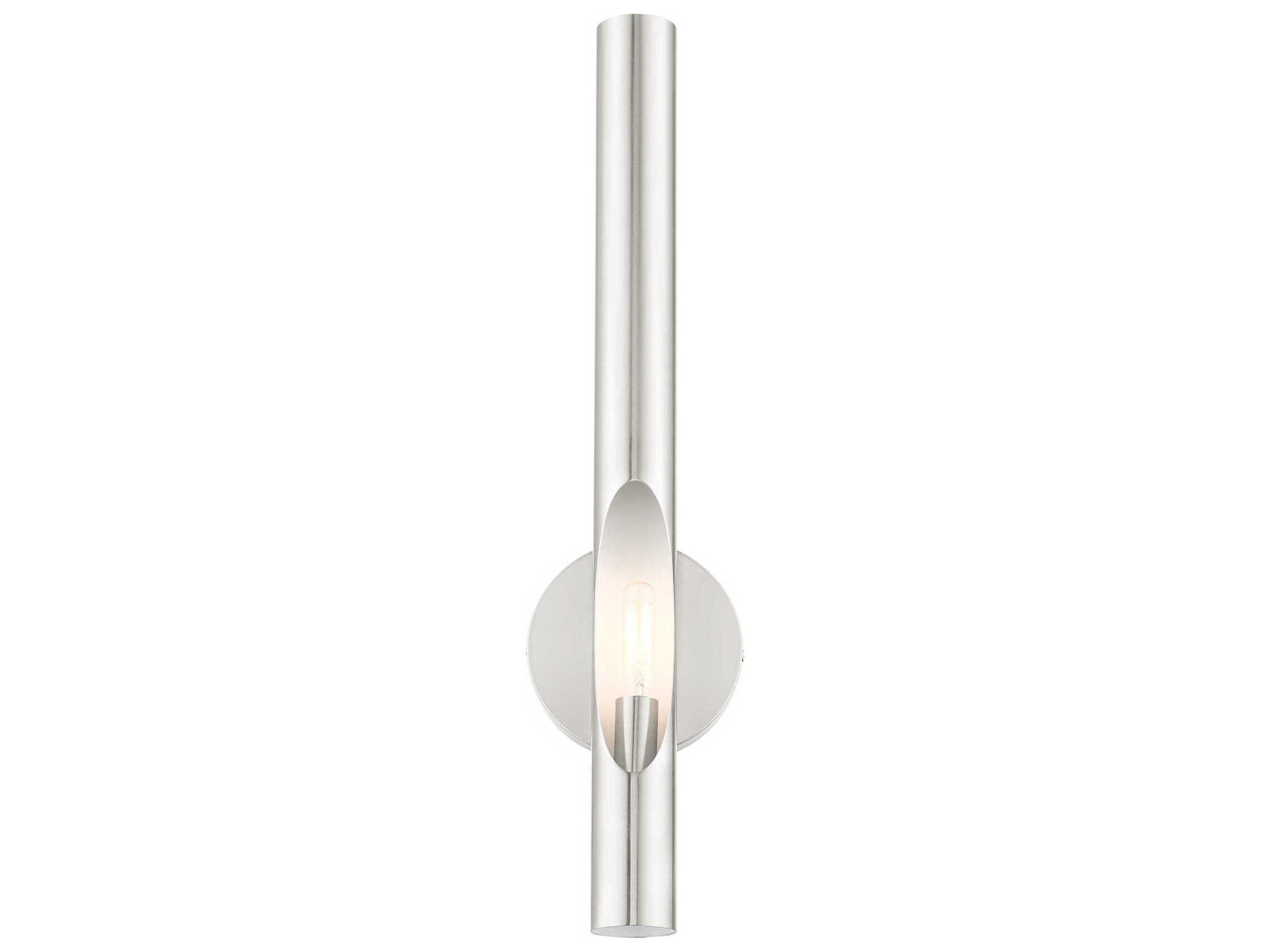 Livex Lighting Acra 1-Light Brushed Nickel Wall Sconce