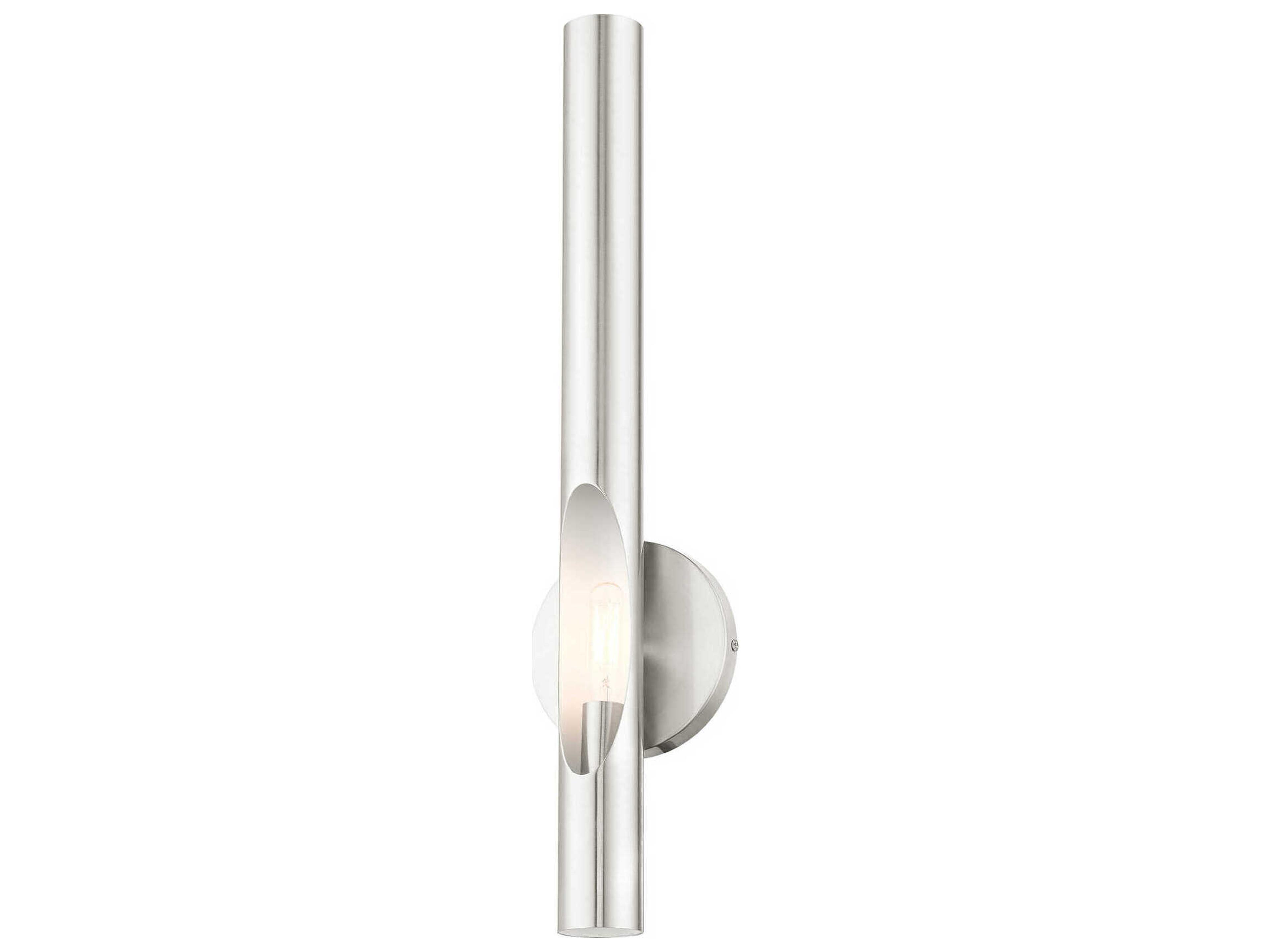 Livex Lighting Acra 1-Light Brushed Nickel Wall Sconce