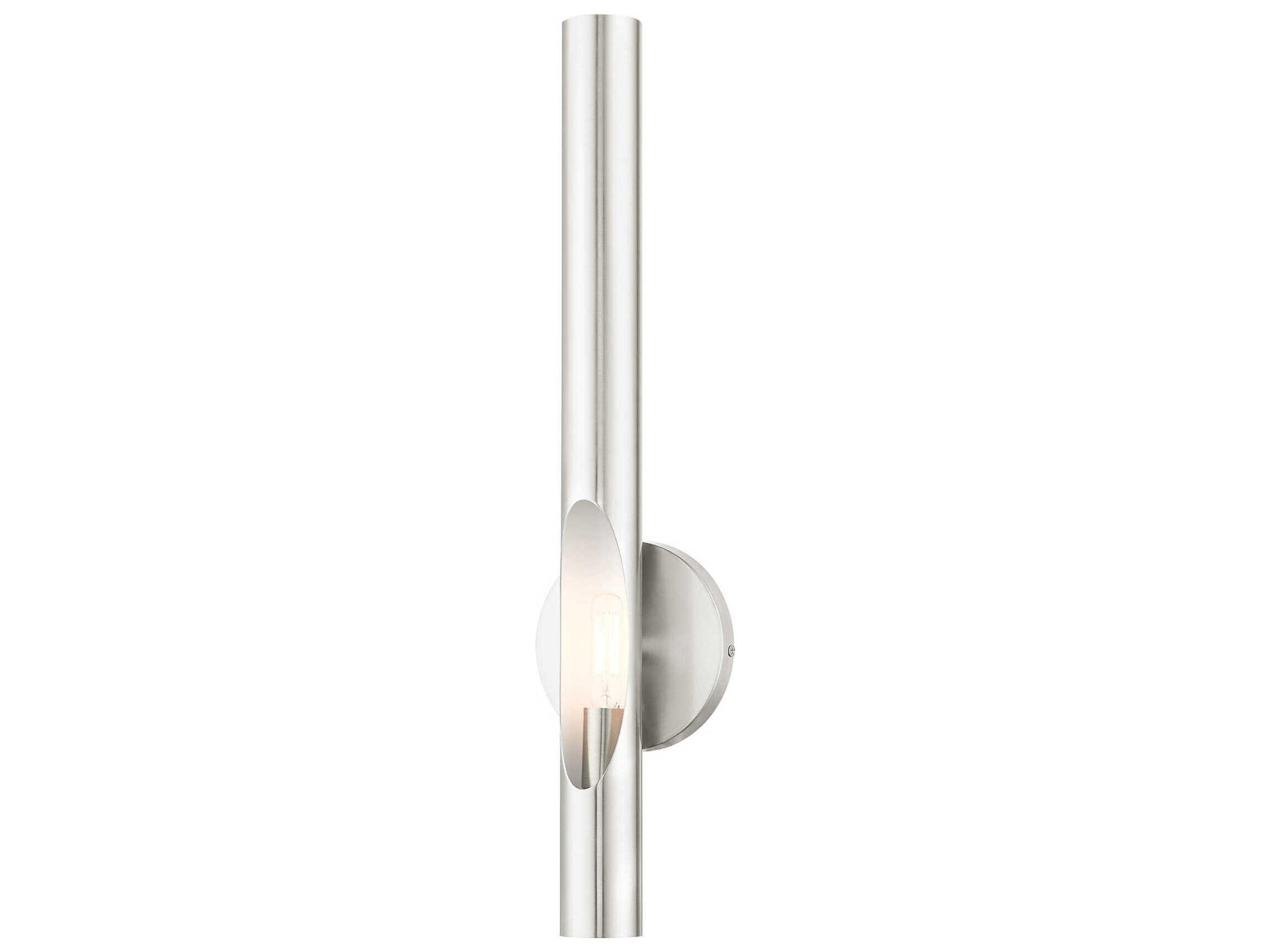 Livex Lighting Acra 1-Light Brushed Nickel Wall Sconce