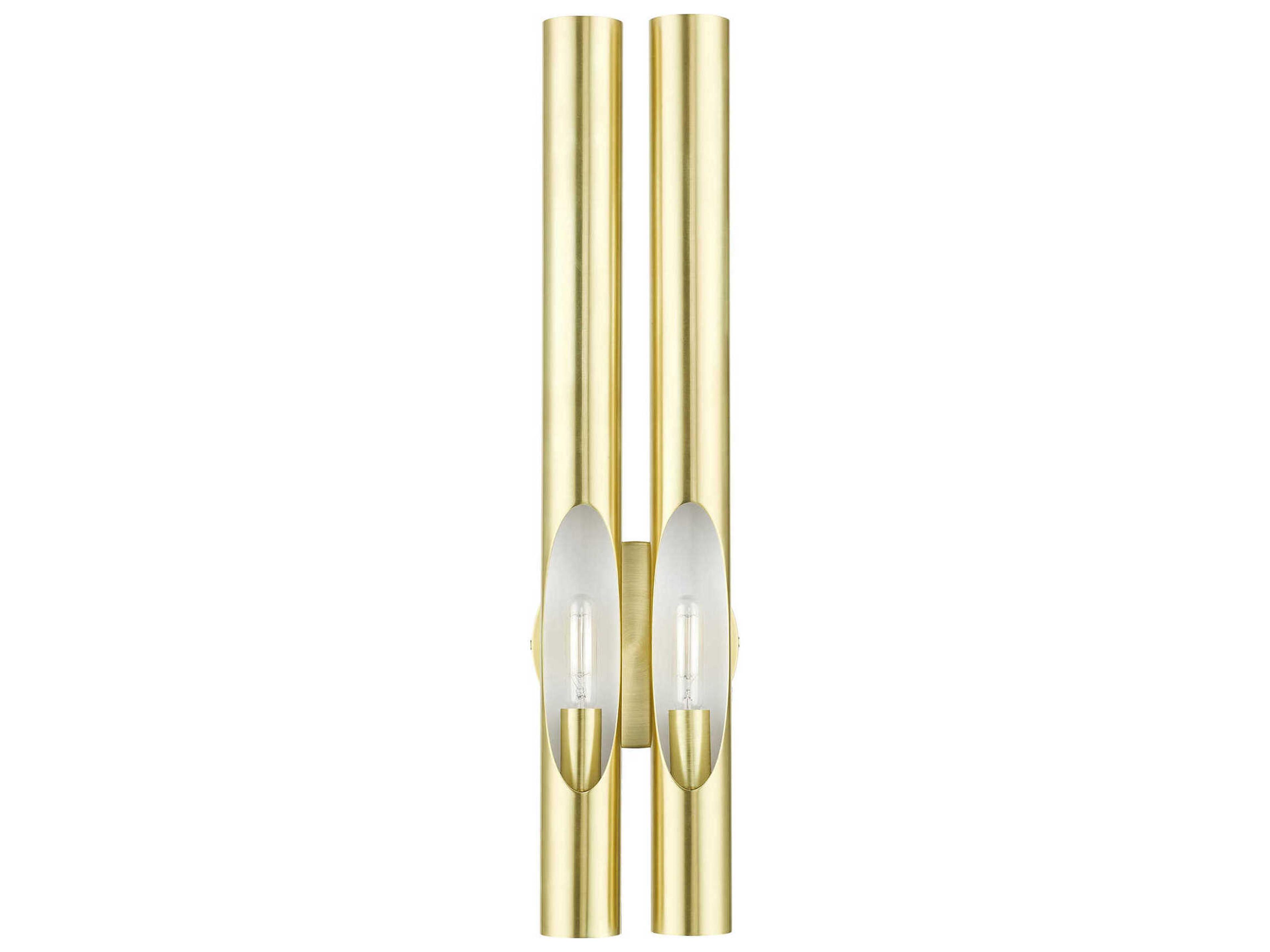 Livex Lighting Acra 2-Light Satin Brass Wall Sconce