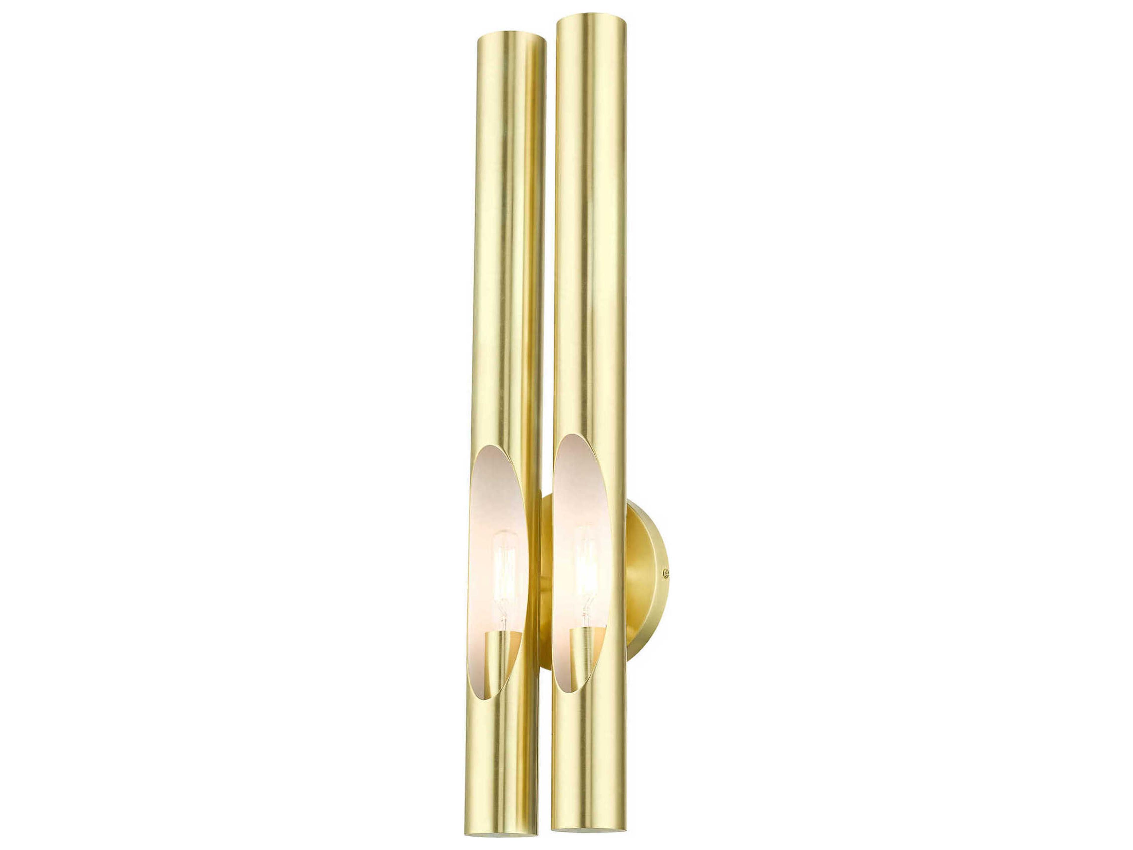 Livex Lighting Acra 2-Light Satin Brass Wall Sconce