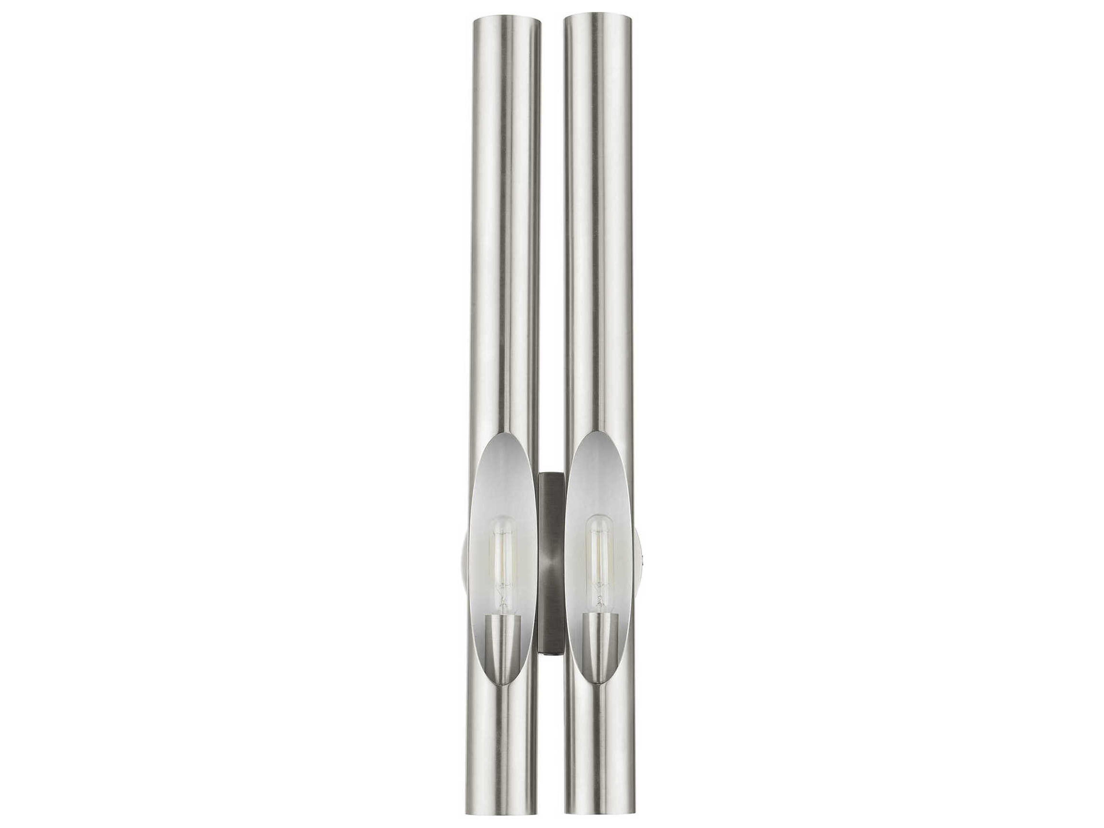 Livex Lighting Acra 2-Light Brushed Nickel Wall Sconce