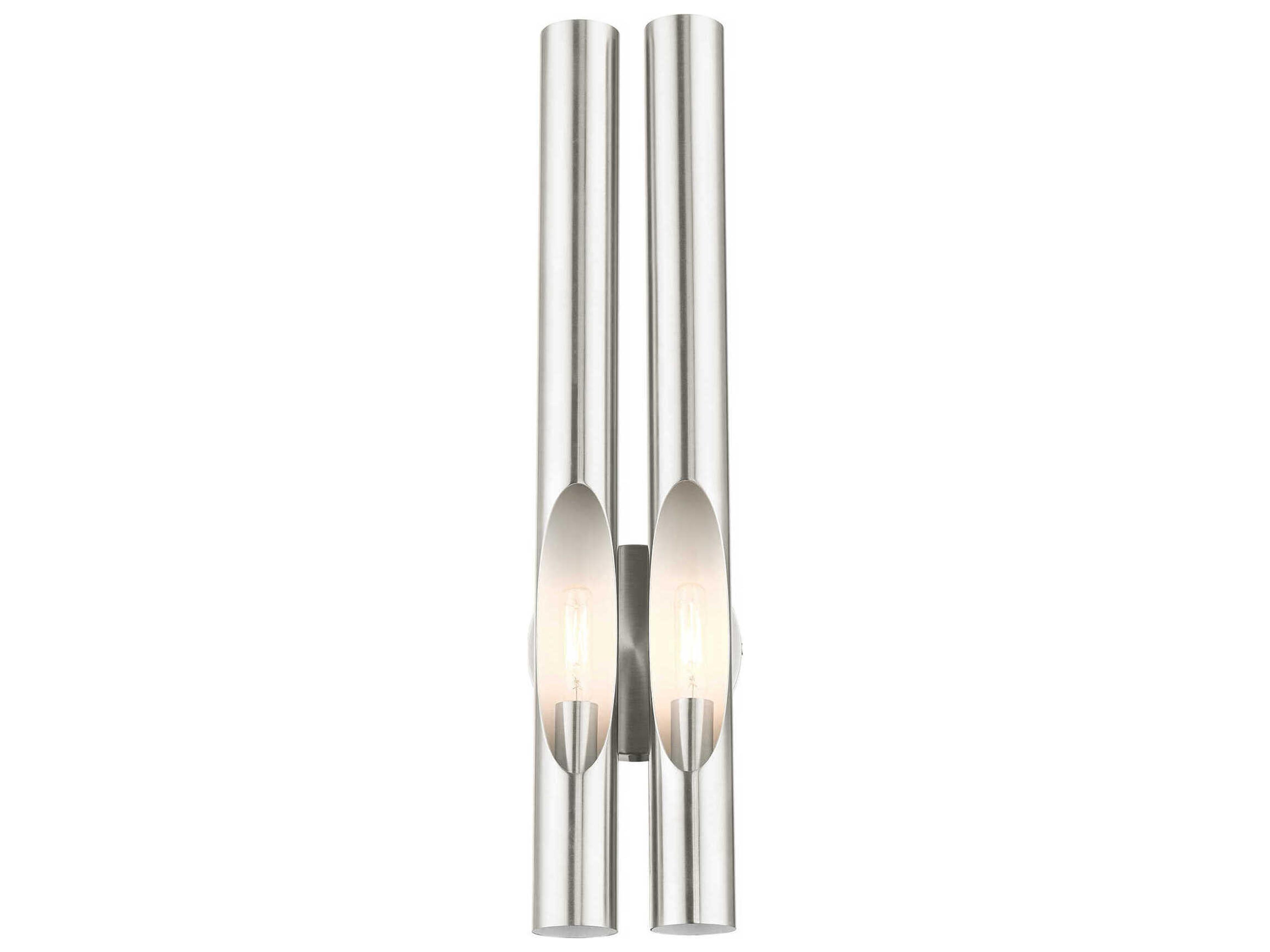 Livex Lighting Acra 2-Light Brushed Nickel Wall Sconce