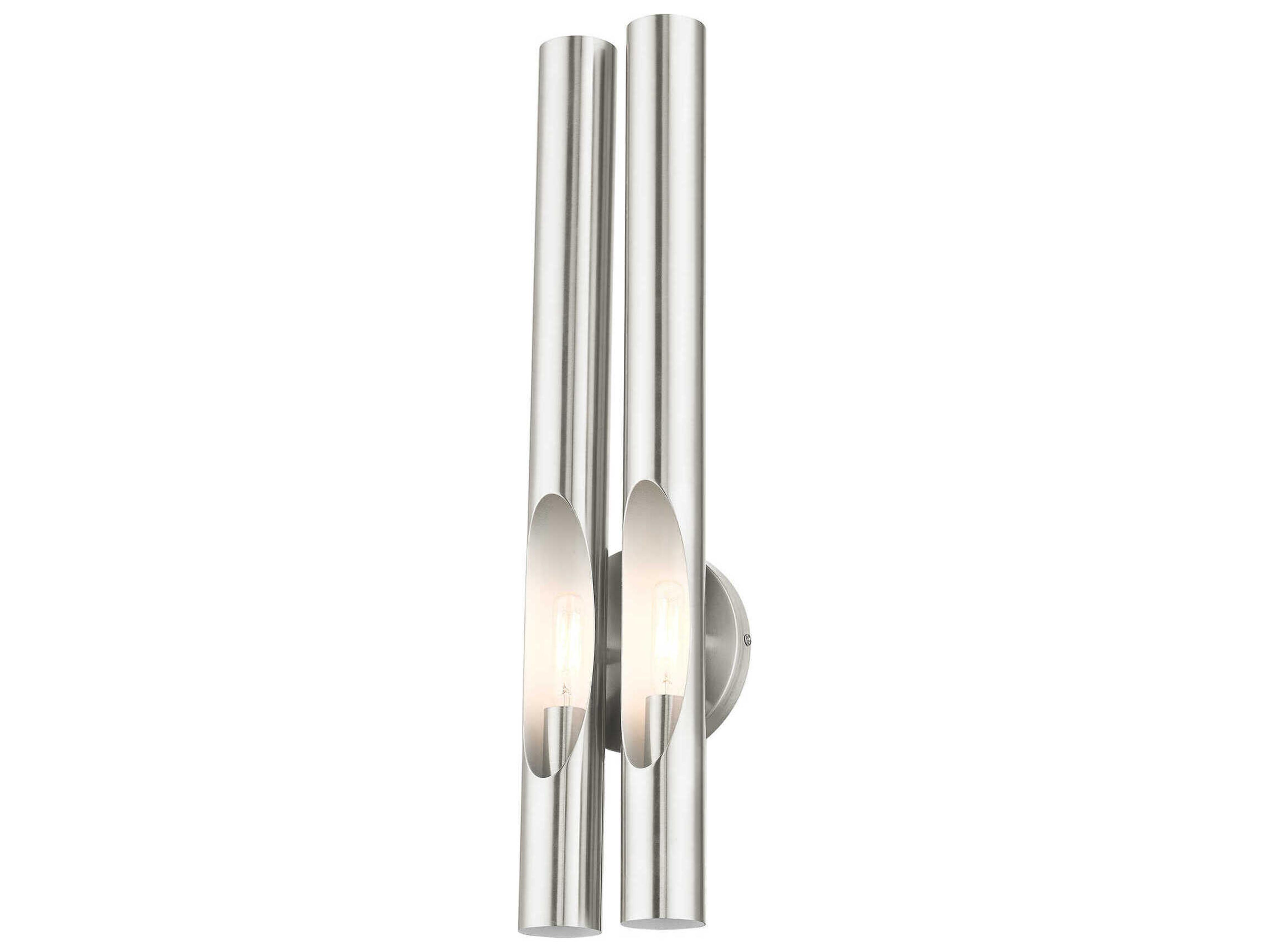 Livex Lighting Acra 2-Light Brushed Nickel Wall Sconce