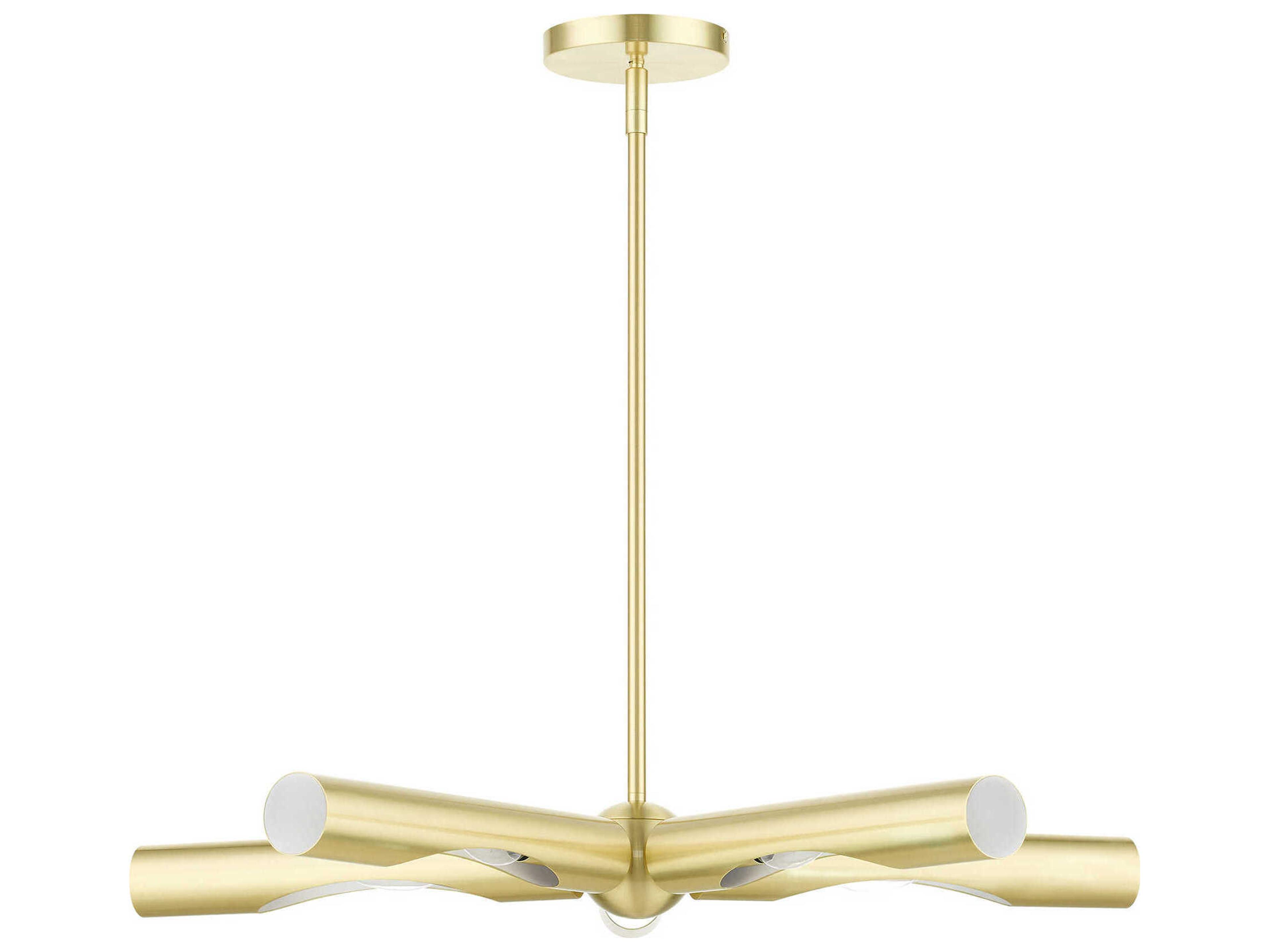 Livex Lighting Acra 5-Light Satin Brass Chandelier