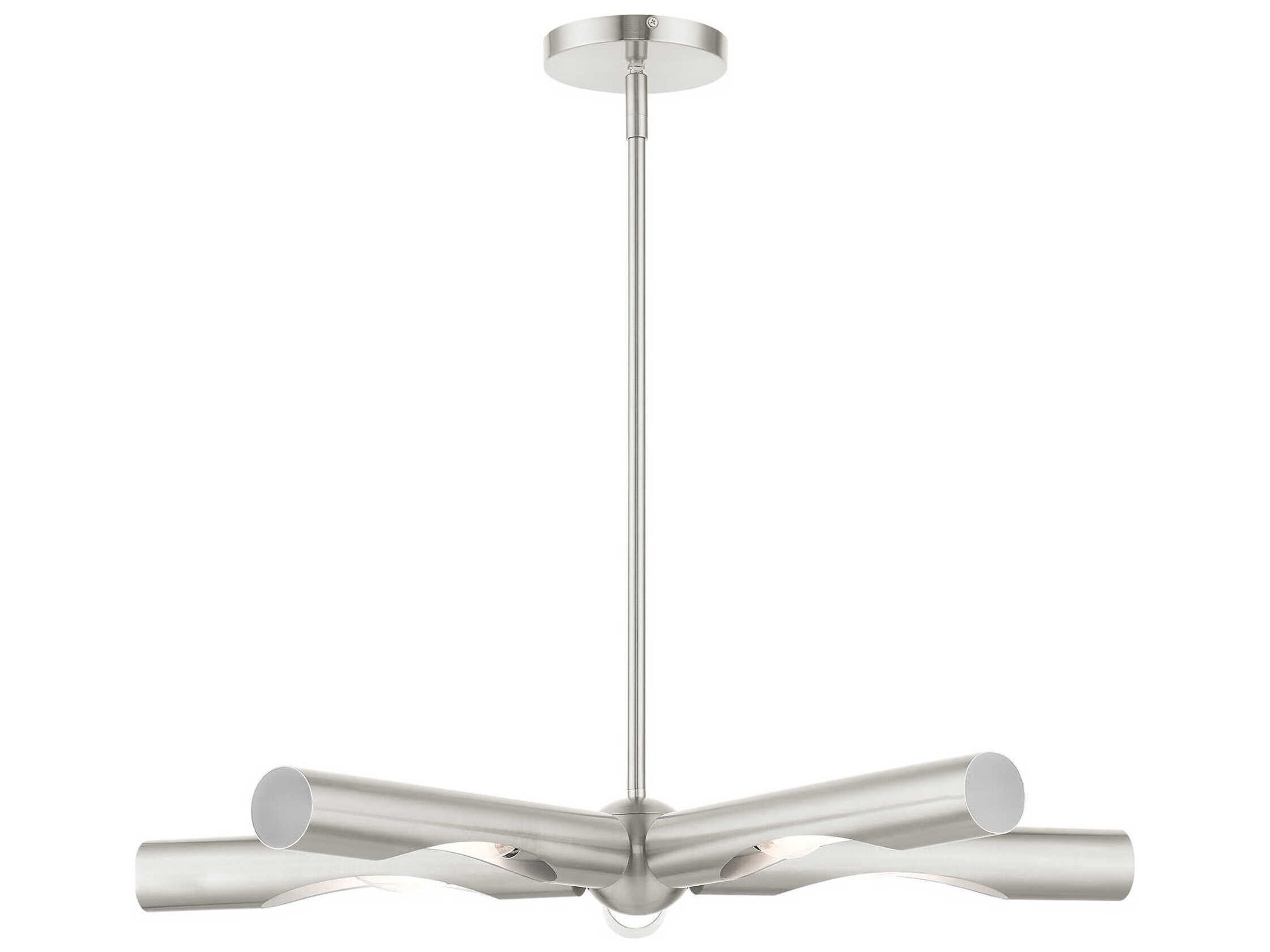 Acra 5-Light Brushed Nickel Chandelier