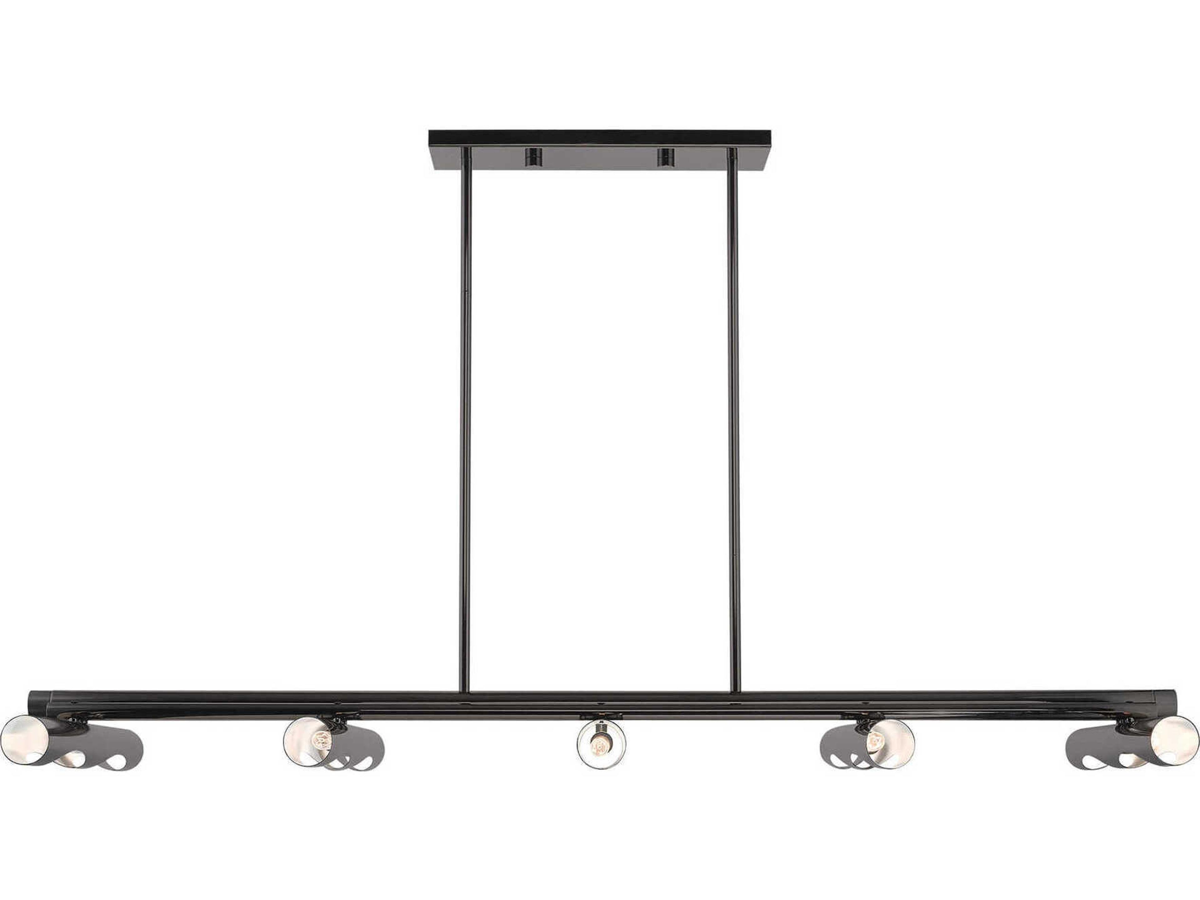 Livex Lighting Acra 10-Light Black Chrome Island Pendant