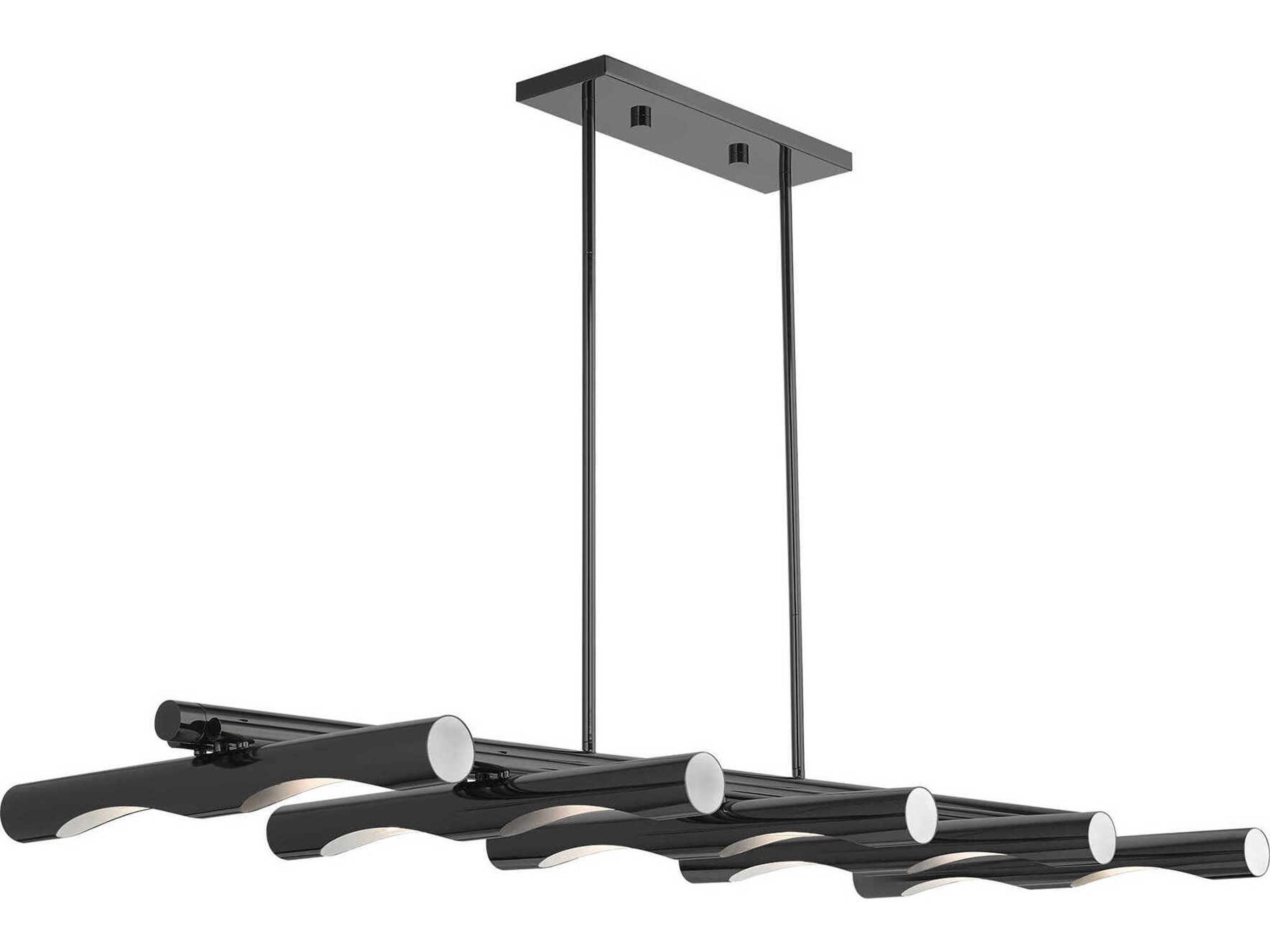 Livex Lighting Acra 10-Light Black Chrome Island Pendant