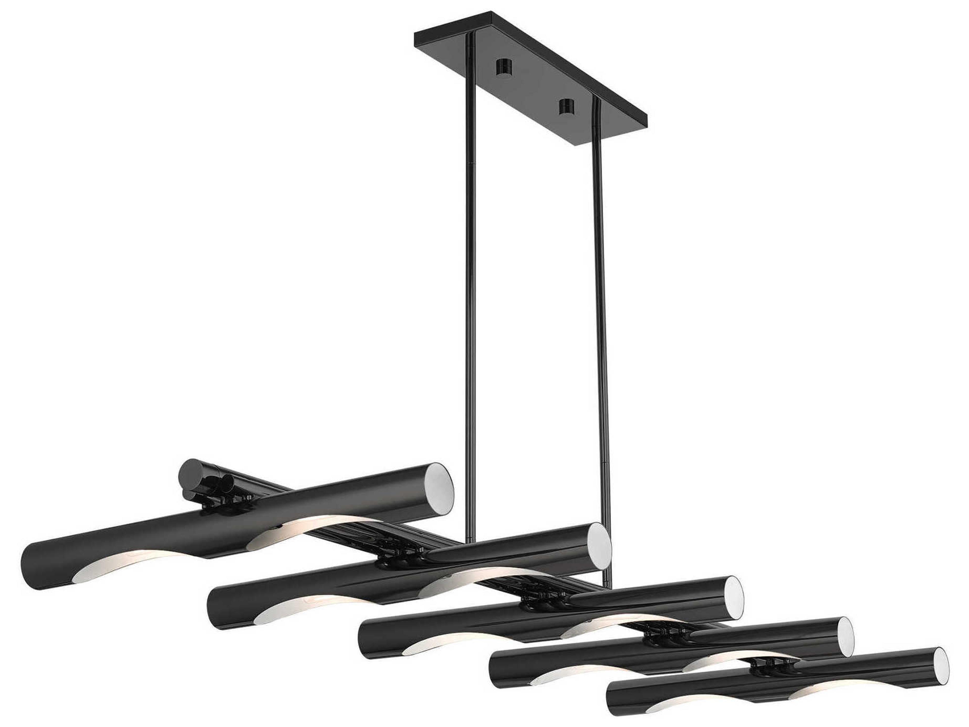 Livex Lighting Acra 10-Light Black Chrome Island Pendant