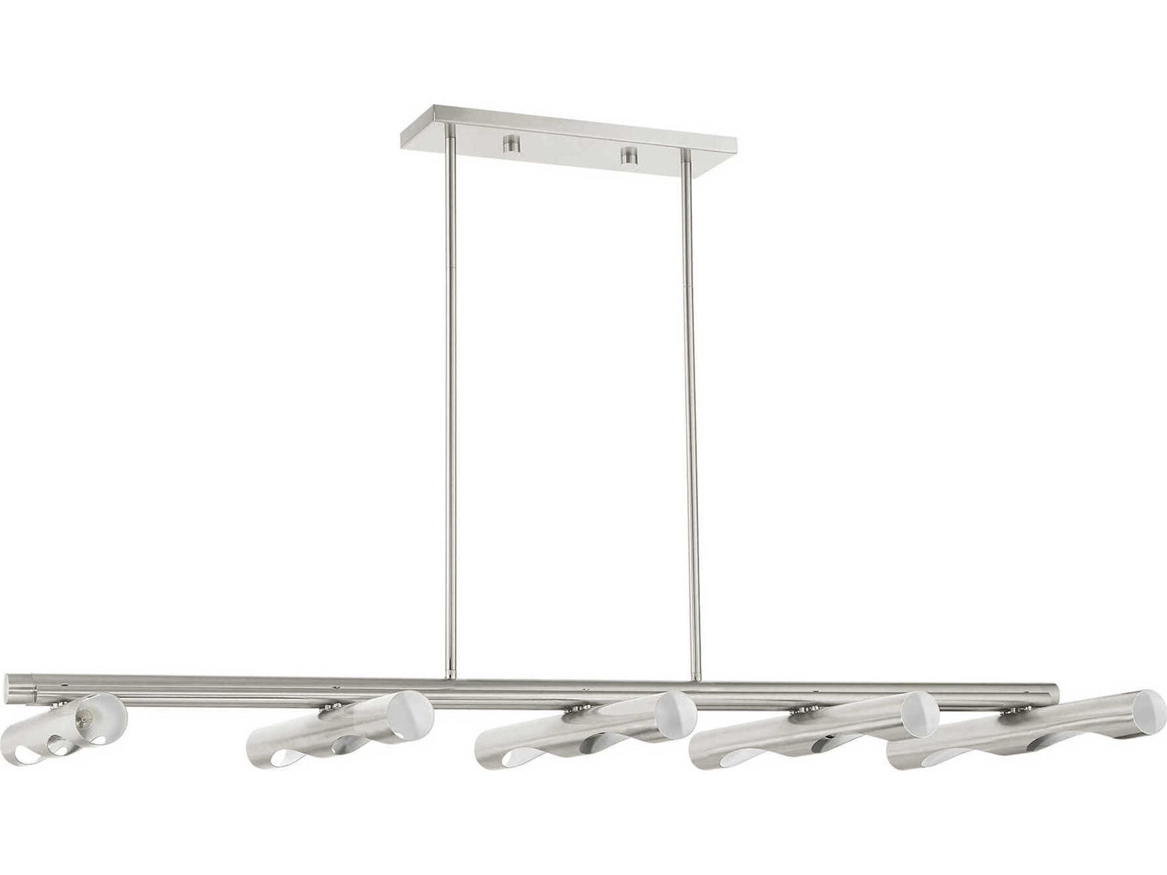 Livex Lighting Acra 10-Light Brushed Nickel Island Pendant