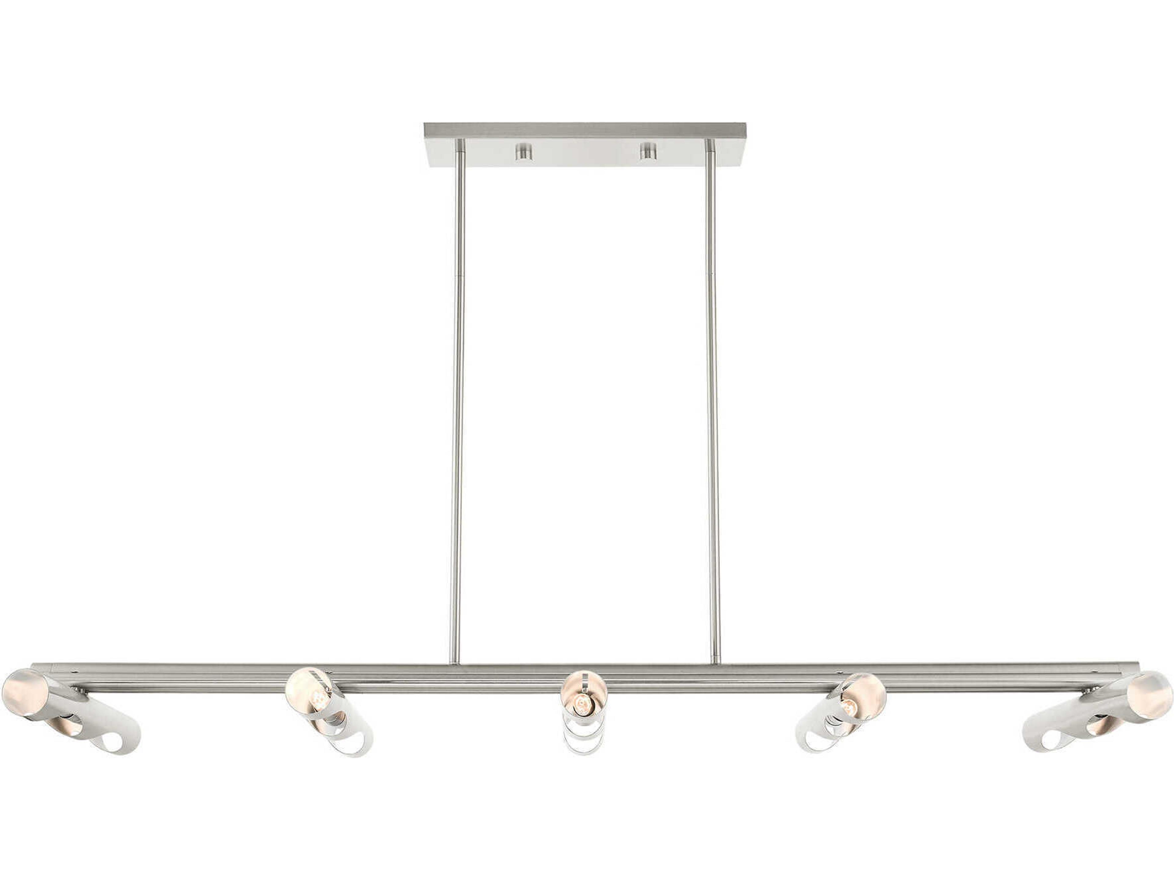 Livex Lighting Acra 10-Light Brushed Nickel Island Pendant