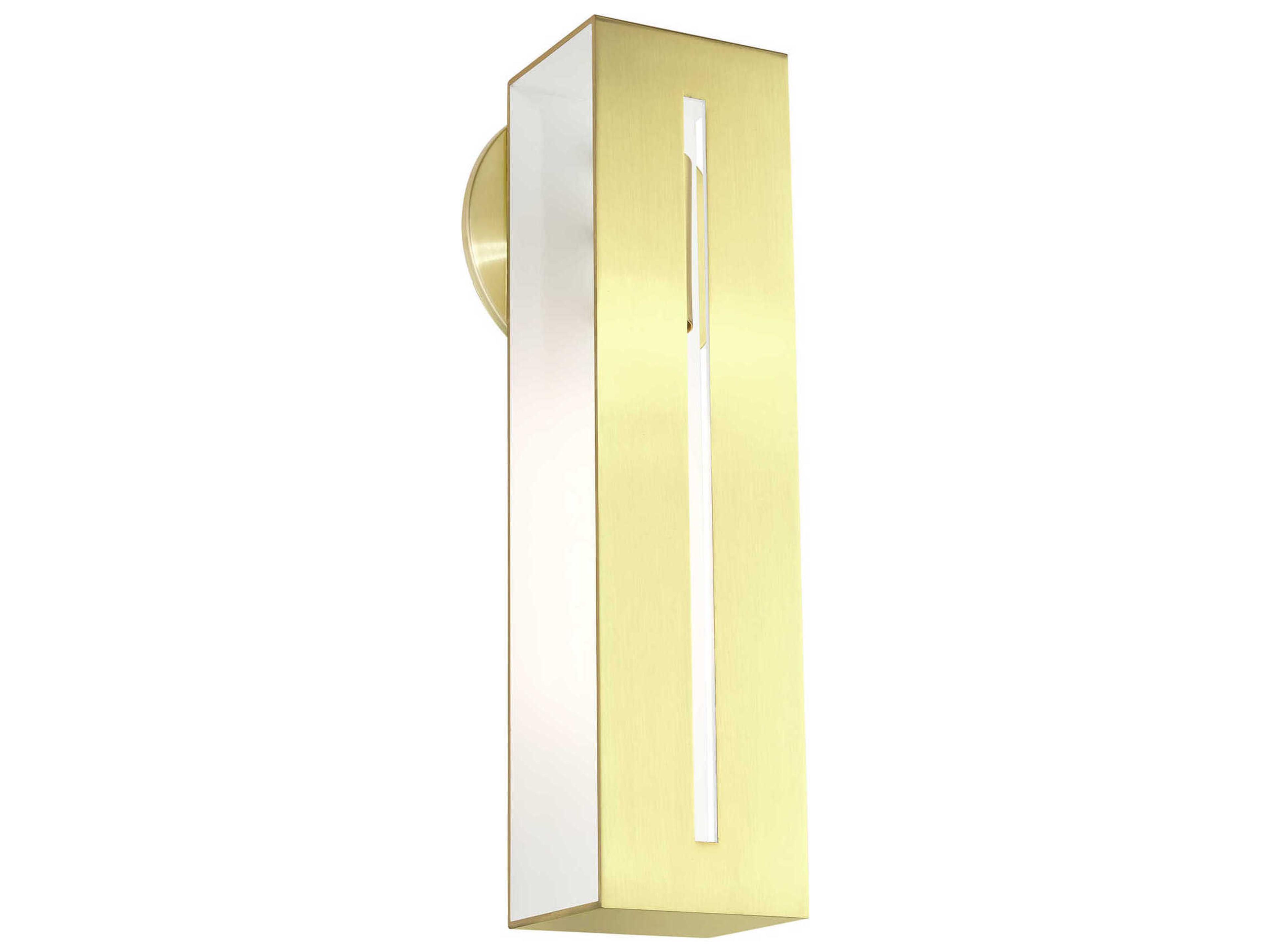 Livex Lighting Soma 1-Light Satin Brass Wall Sconce